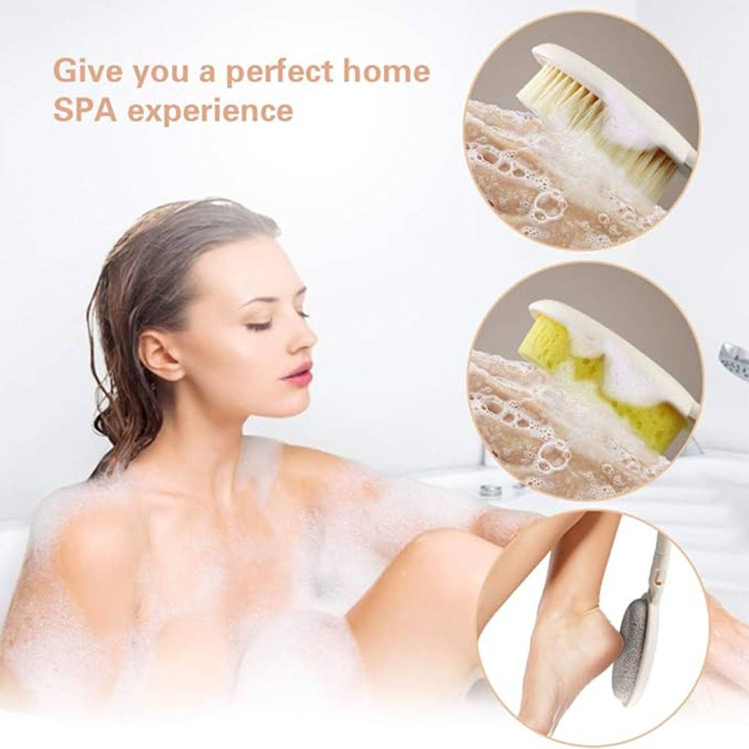 3 in1 Detachable And Foldable Shower Brush 9