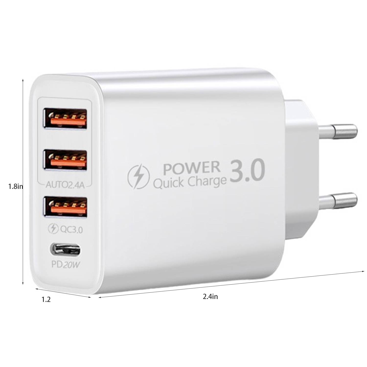 USB Multiport Fast Charging Power Adapter 3