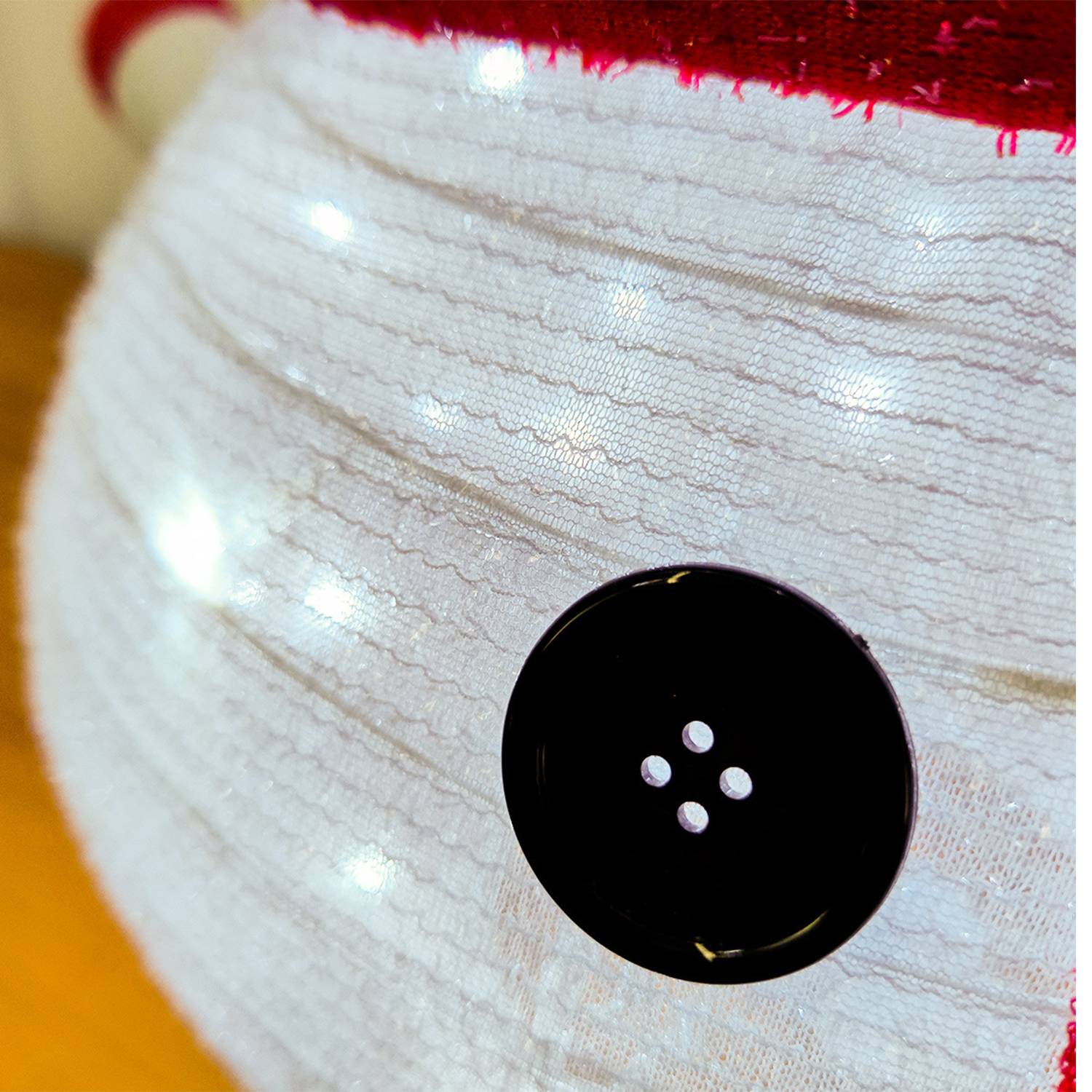 Collapsible Tinsel Snowman Light Christmas Decoration 1