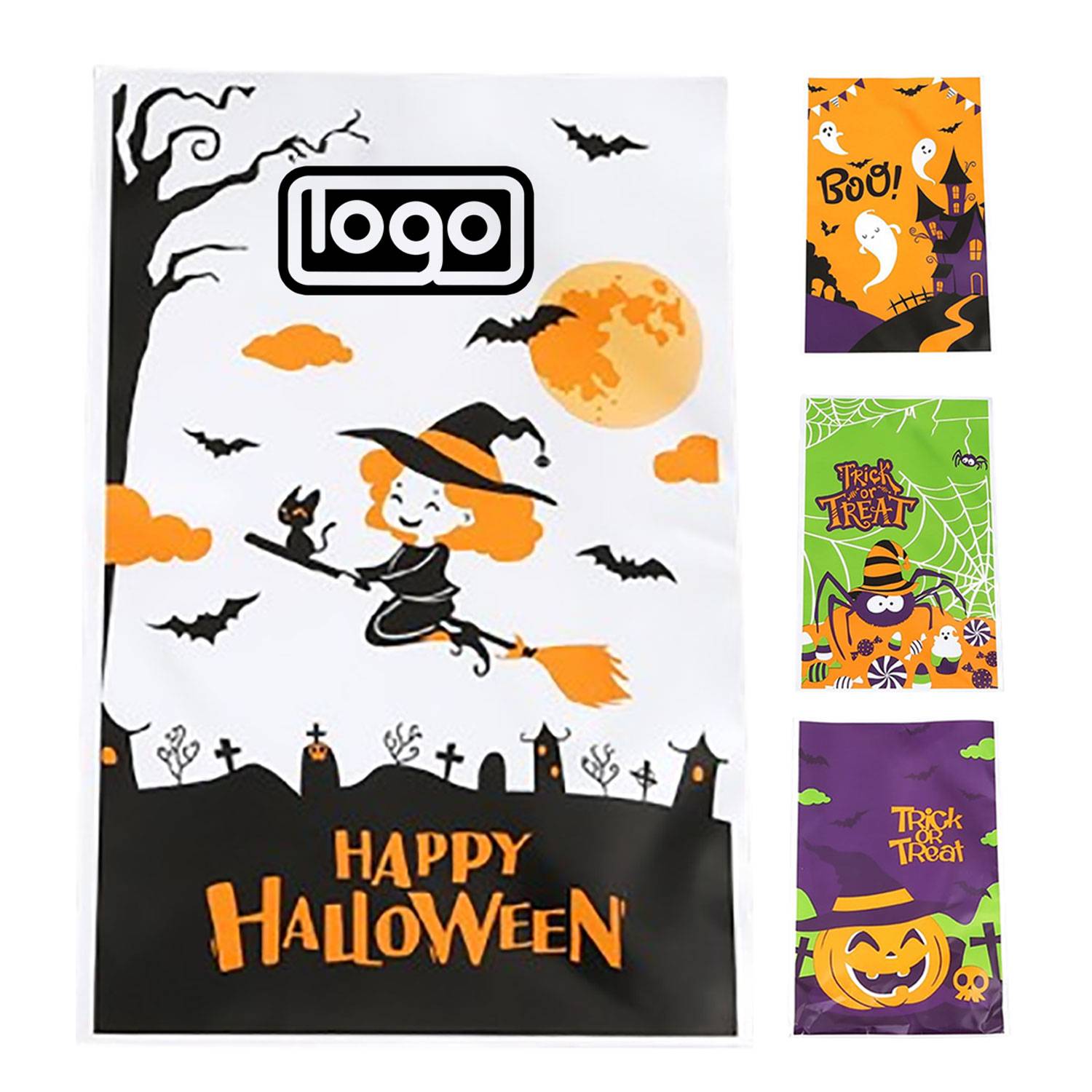 Custom Party Favor Halloween Plastic Candy Bag 5