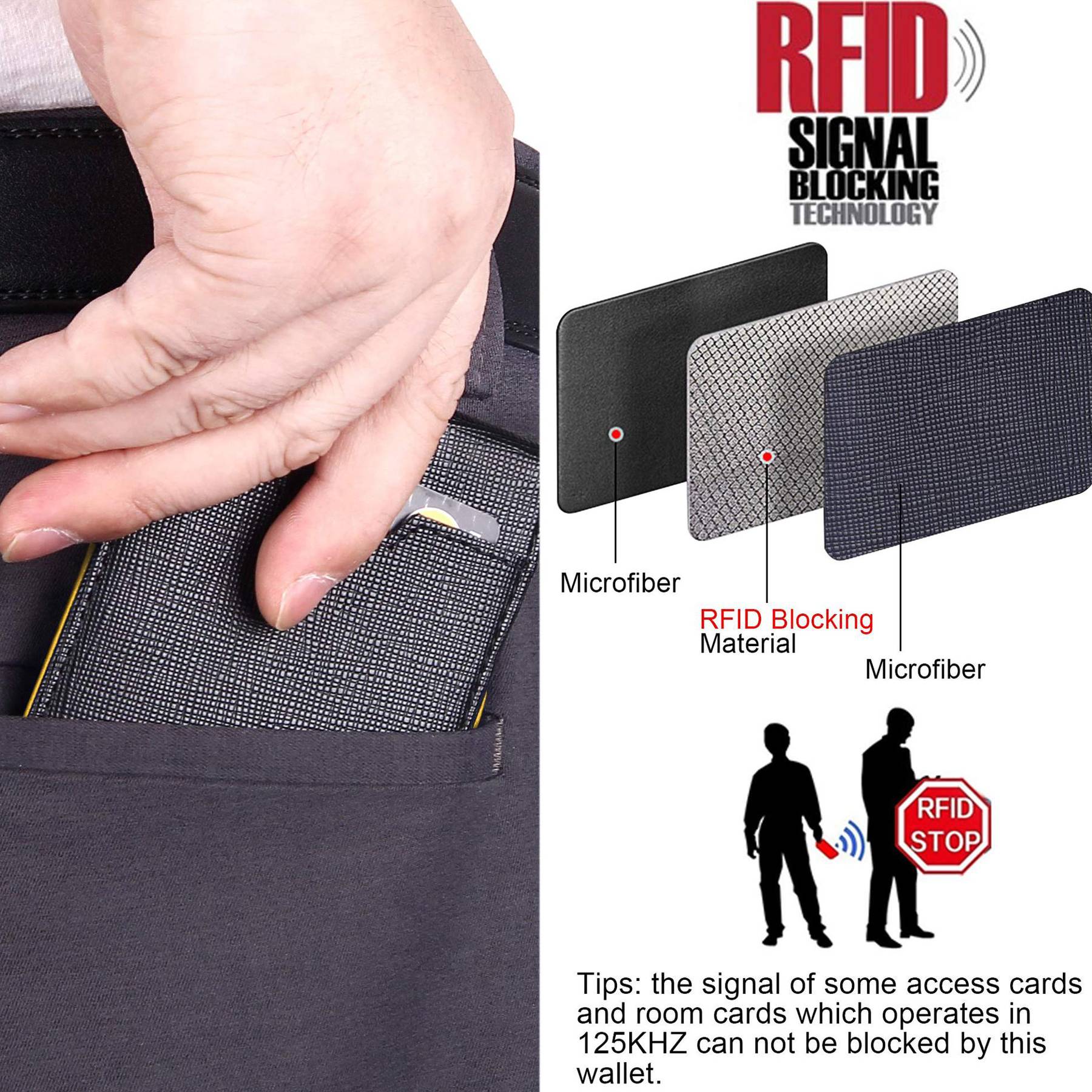 Genuine Leather Men's Ultrathin Anti-theft Wallet 5