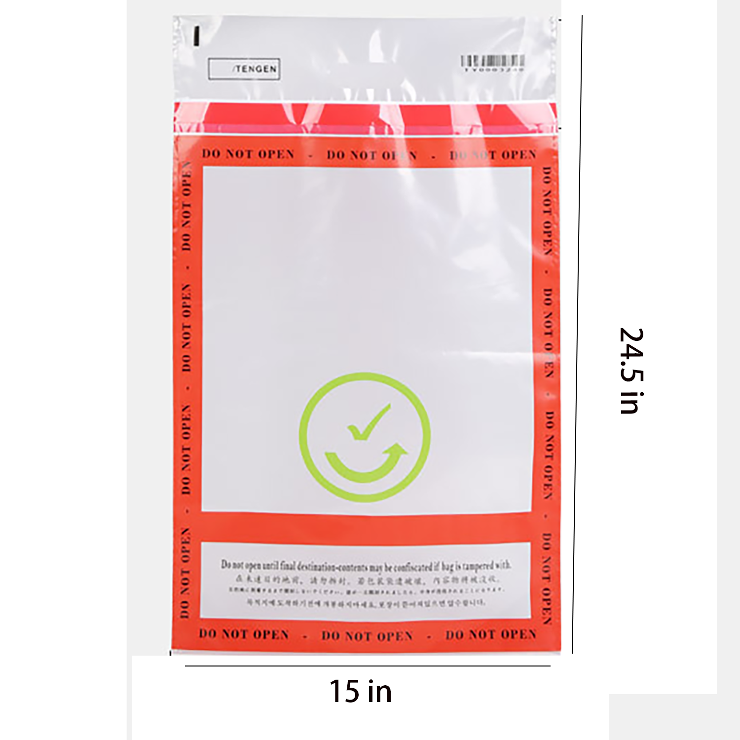 Clear Duty-Free Airport Shopping Bag 5