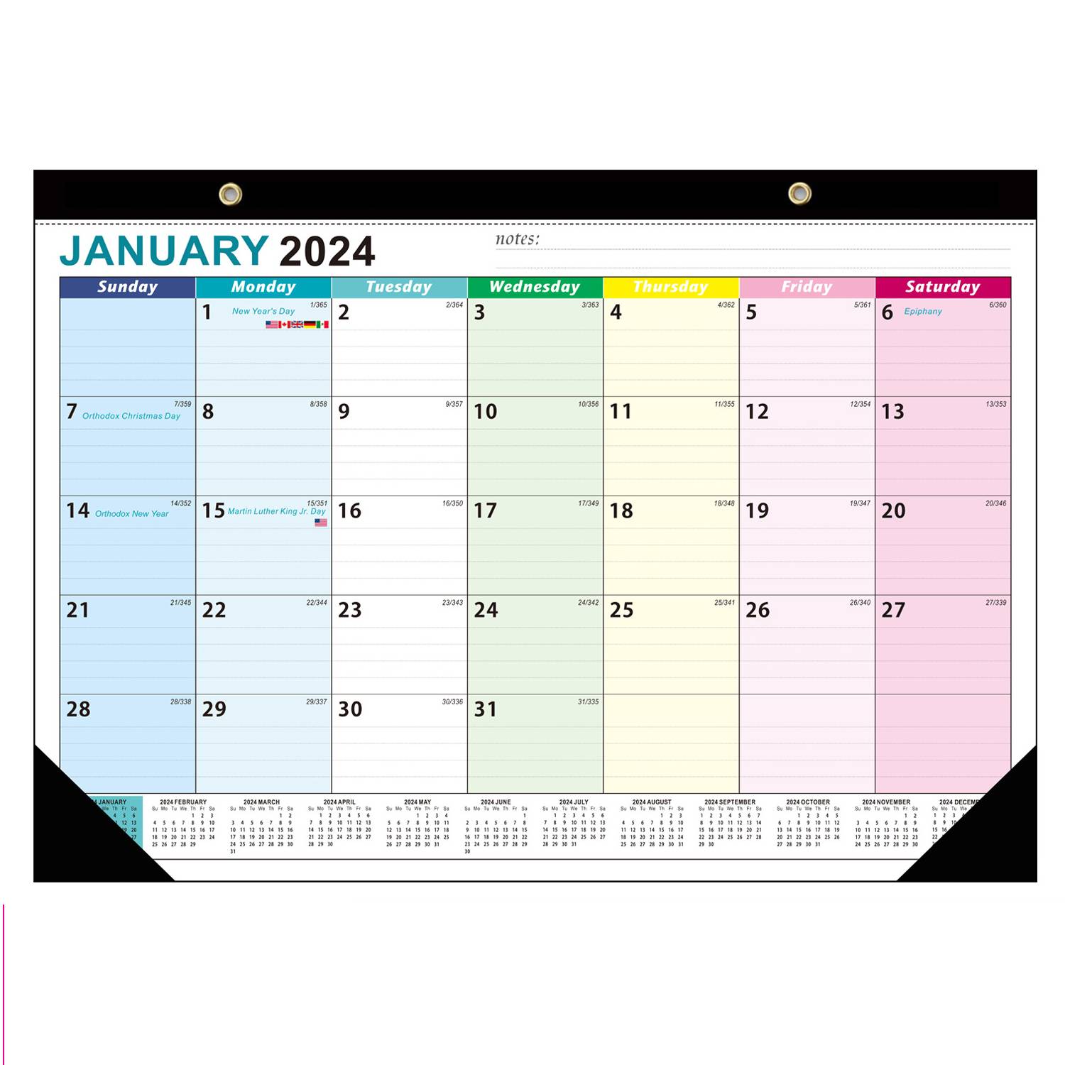 2024-2025 Wall Calendar 18 Months 10