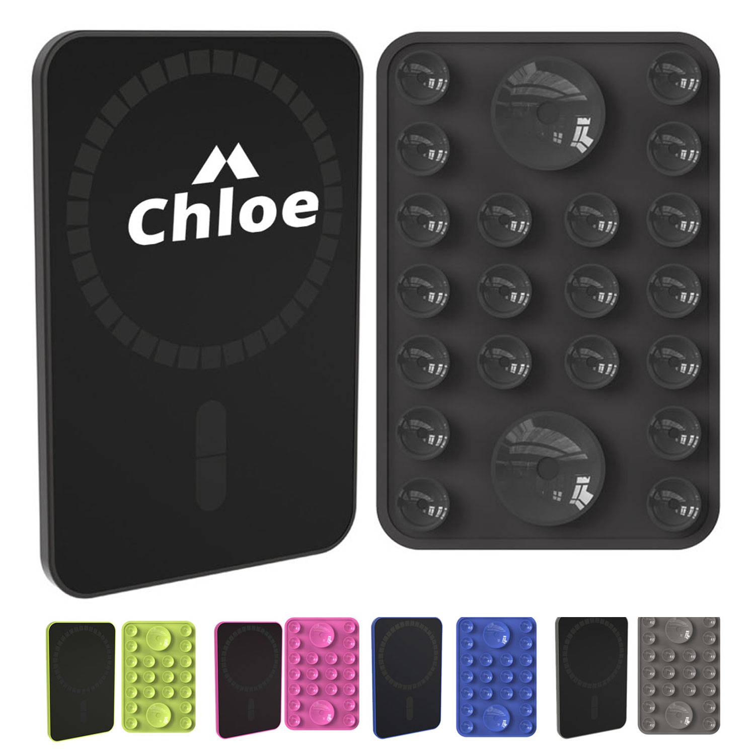 Silicone suction cup phone holder