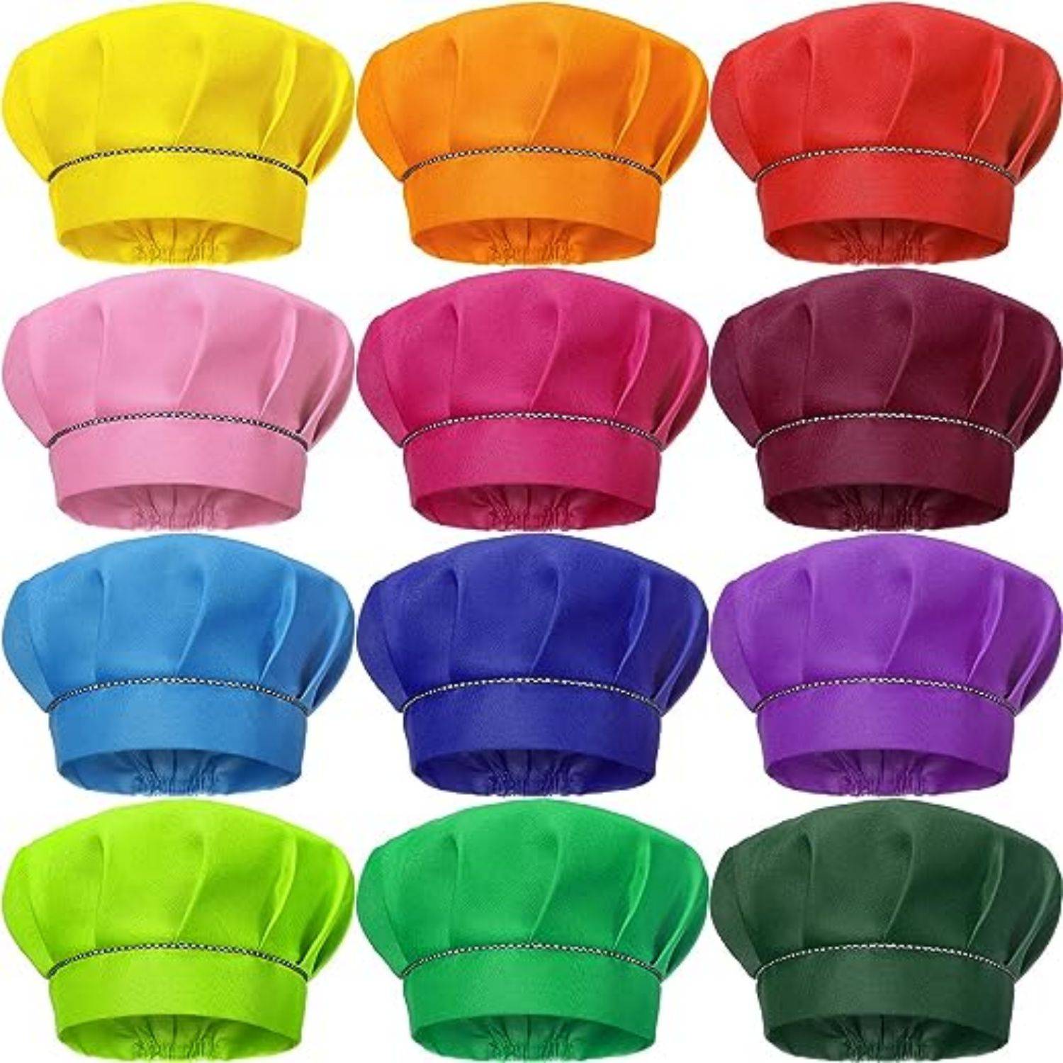Adjustable Elastic Toddler Kids Chef Hat Cap 2