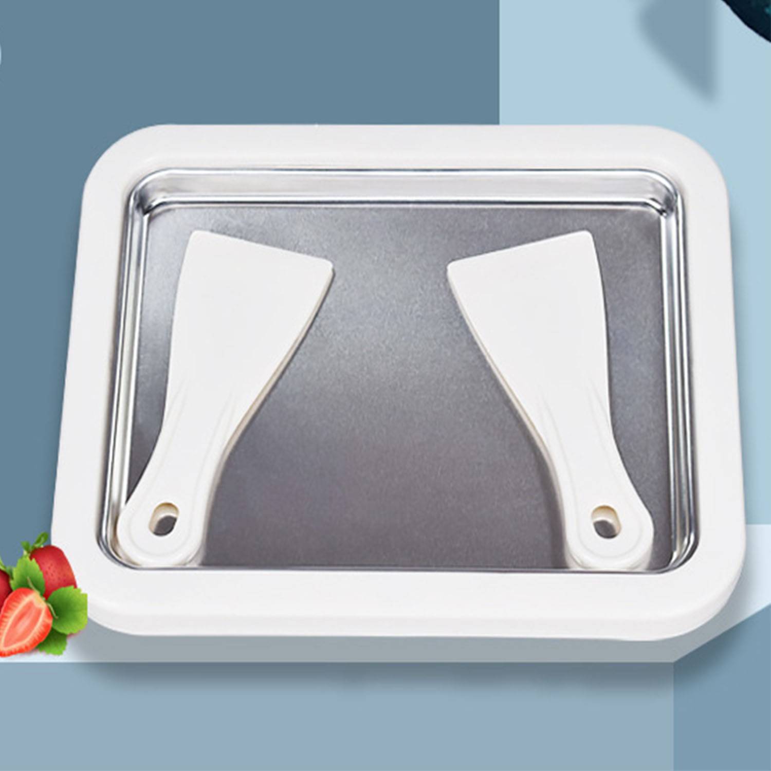 Stainless Steel Stir Fried Ice Plate Yogurt Machine 1