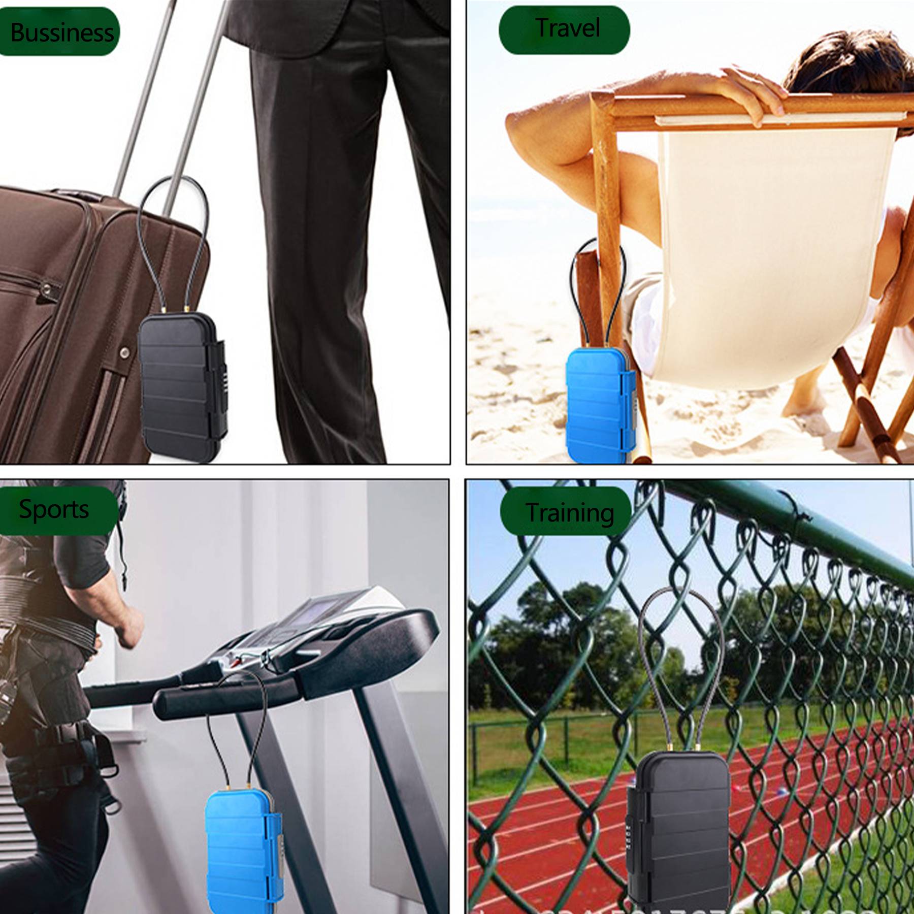 Waterproof Anti-Theft Mini Travel Portable Lock Box 12