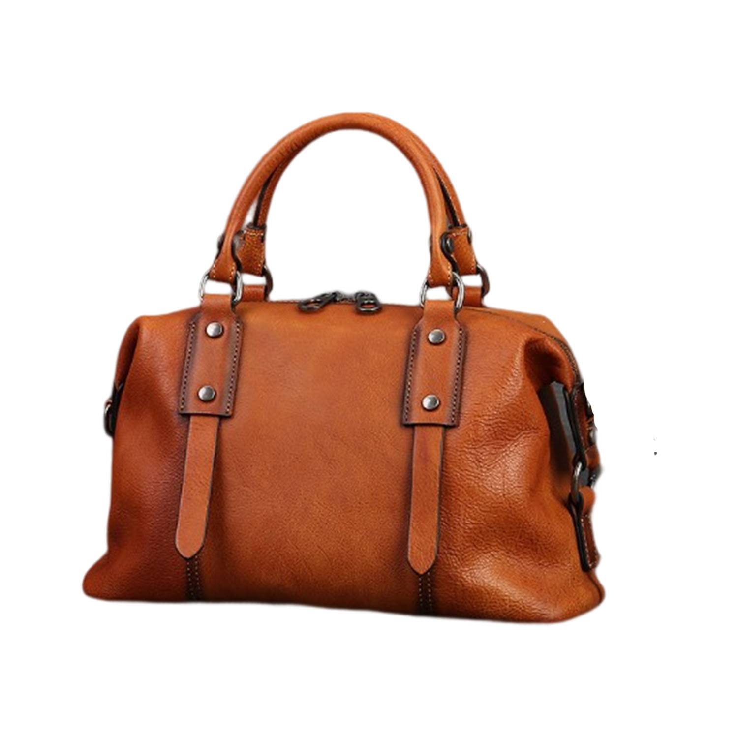 Genuine cowhide tote bag 4