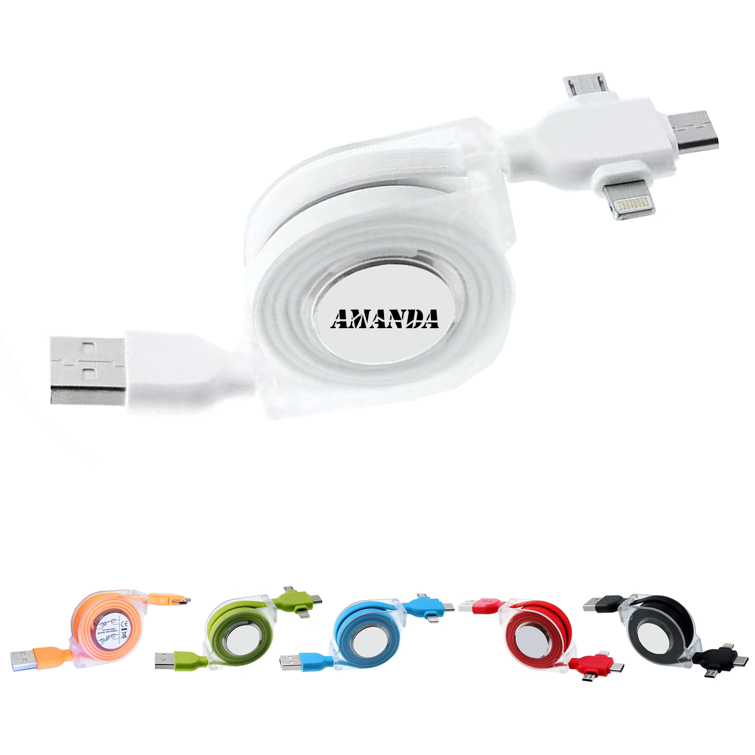 3 in 1 Stretchable Data Cable 1