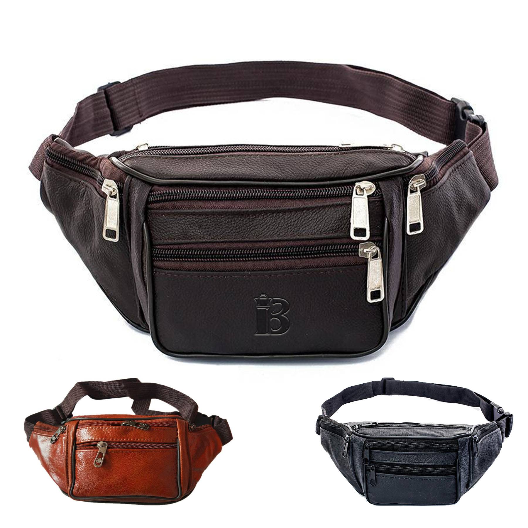 PU Leather Fanny pack Cowhide