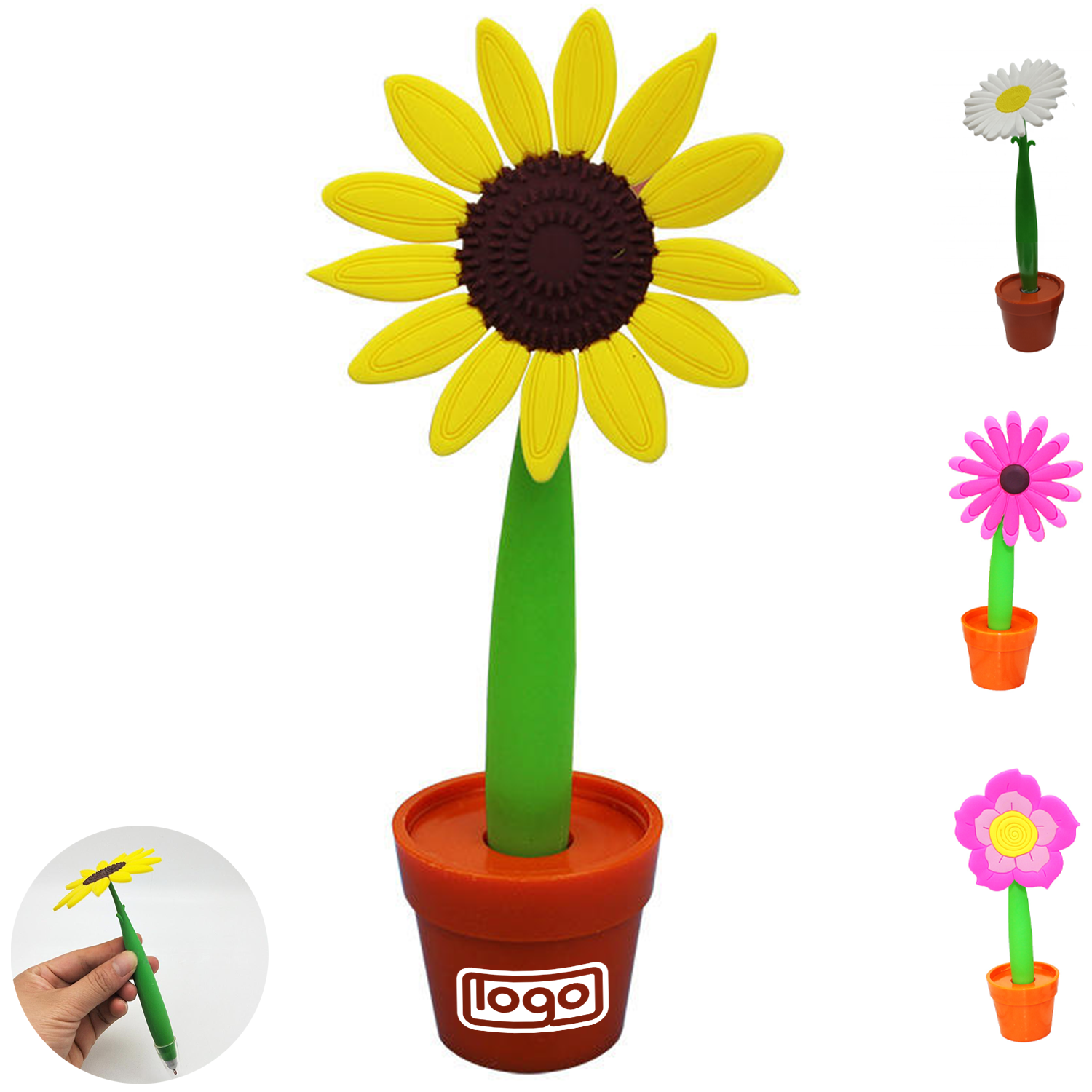 Student Cartoon Sunflower Ballpoint Pen 7