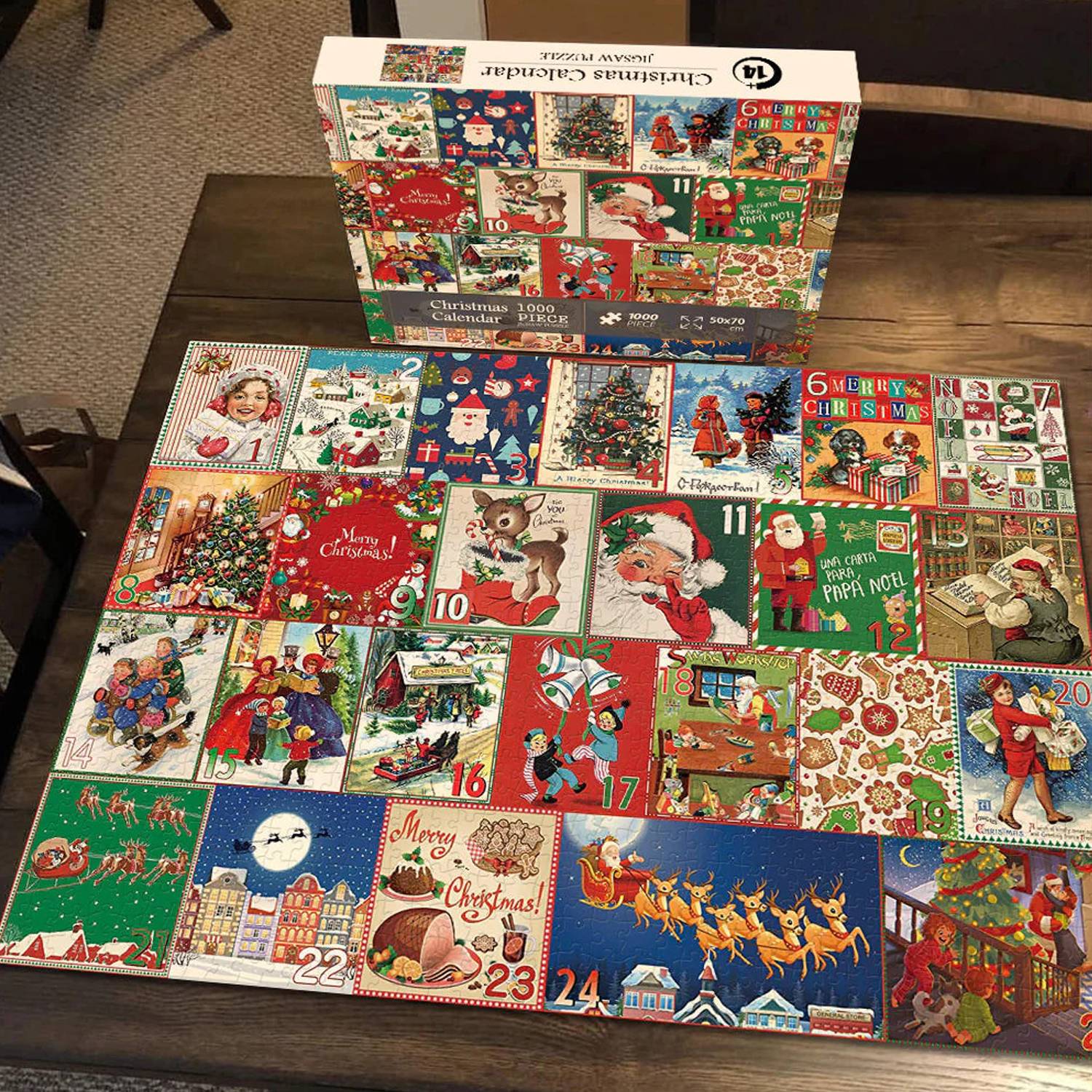 1000 Pieces Christmas Countdown Calendar Puzzle 2