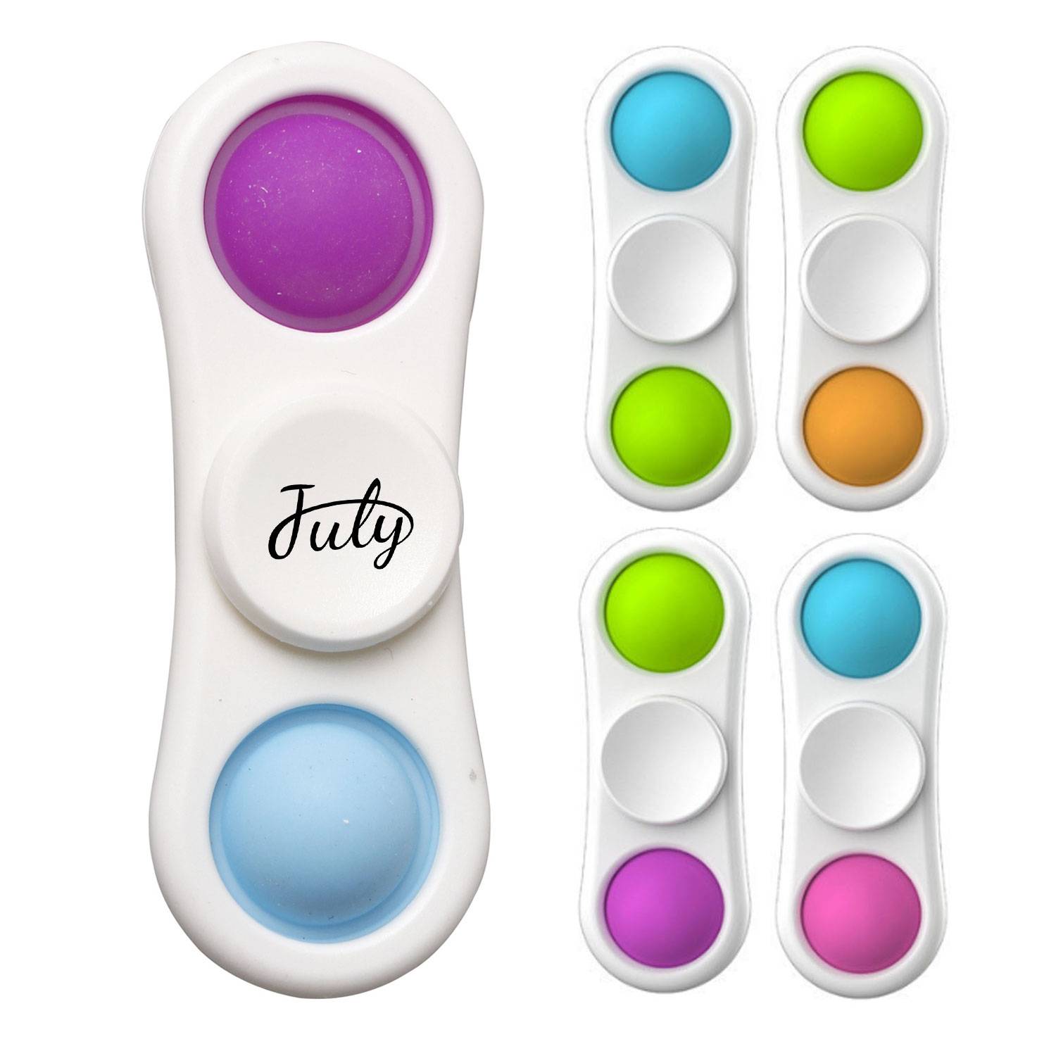 2 Bubbles Pop-it Fidget Spinner