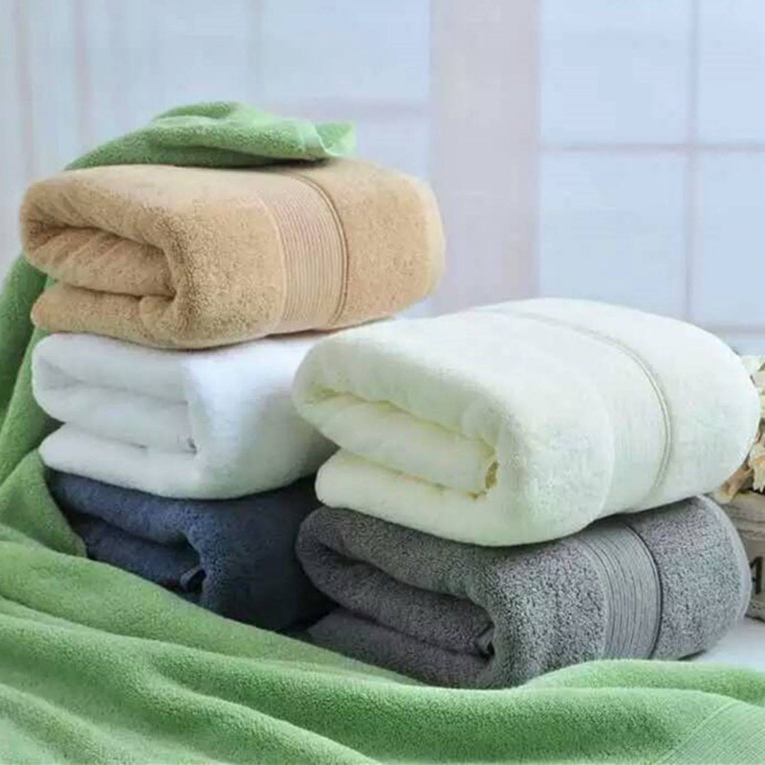 Cotton Bathroom Hotel Towel 2