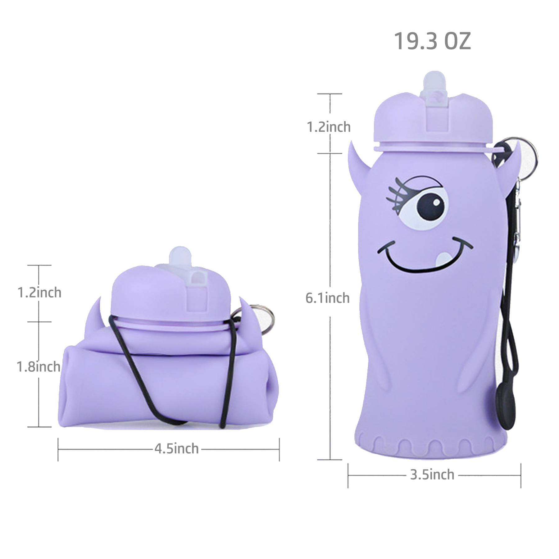 19.3 oz Silicone Children's Sports bottle 2