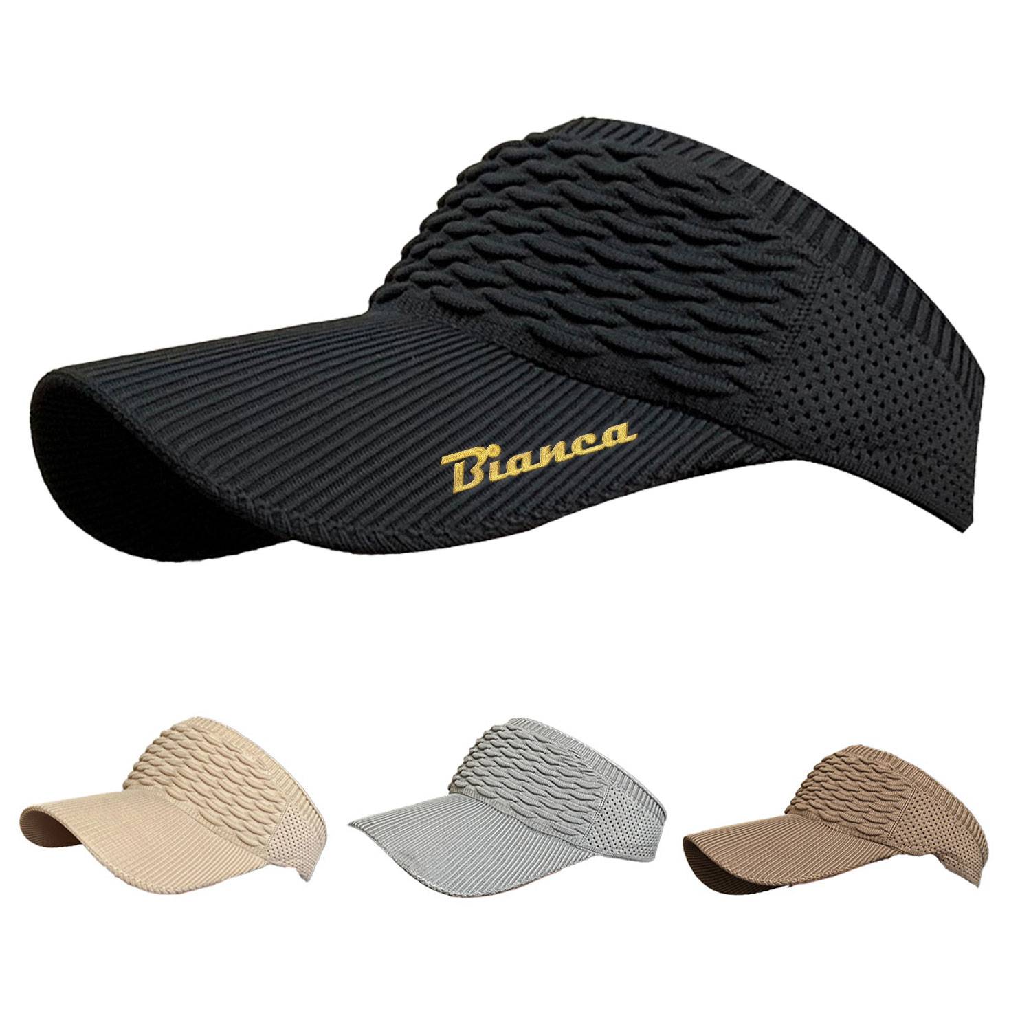 Semi-Hollow Women Sun Visor Hat – Lightweight & Adjustable