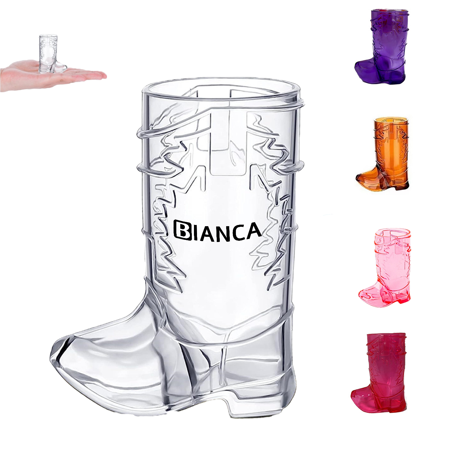 1 Oz Western Boot Shot wine Glass
