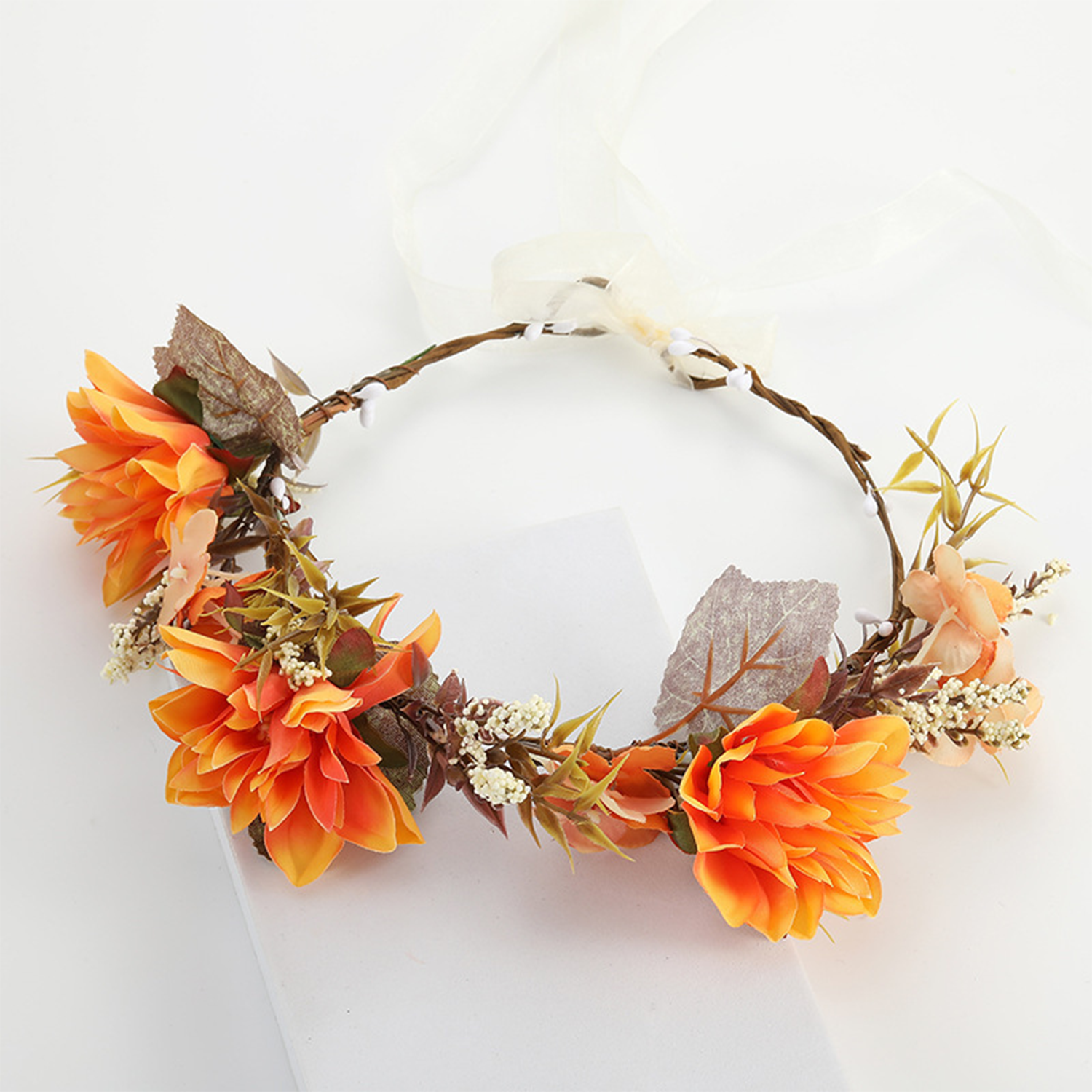 Spooky Crown Flower Headbands 3