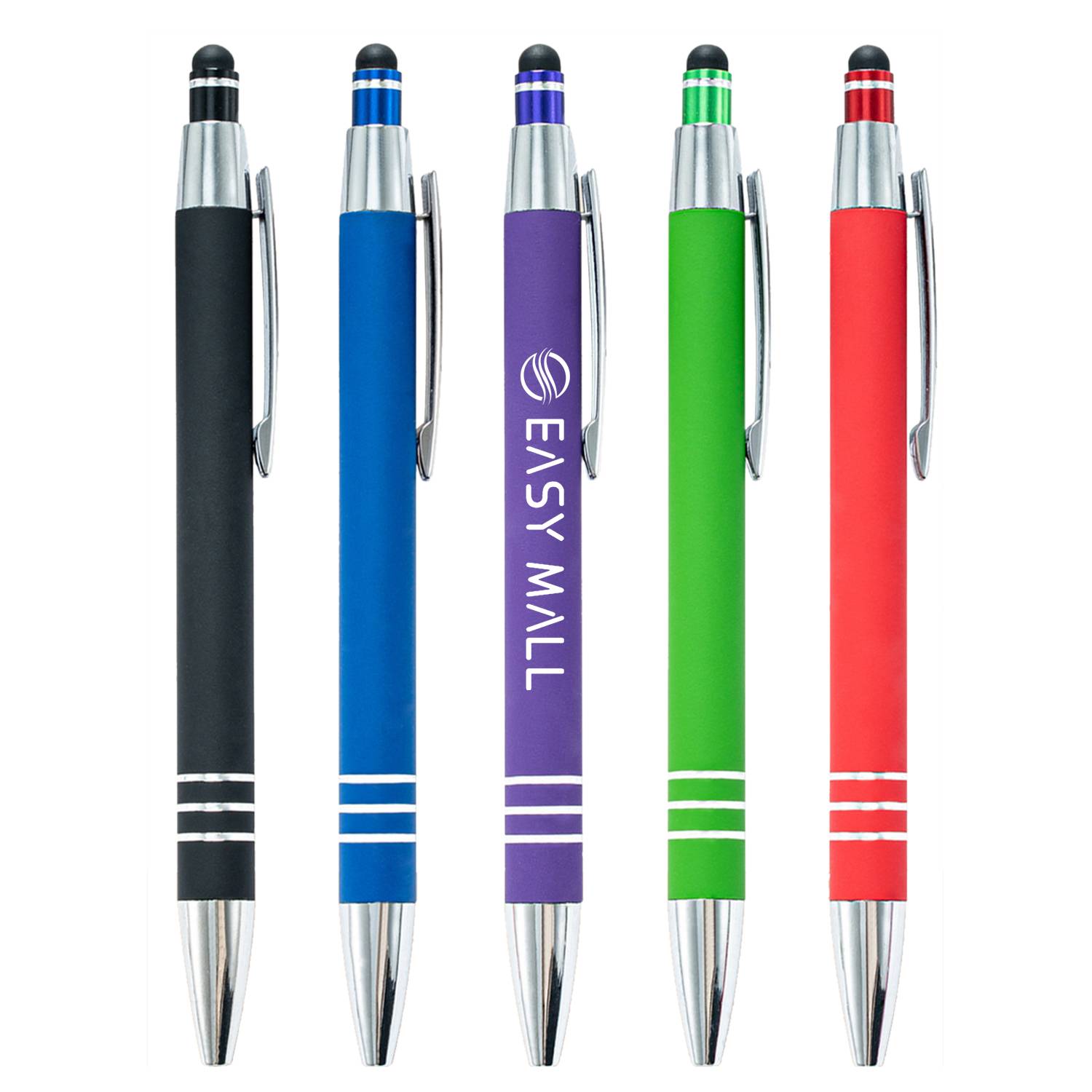 Retractable Ballpoint Pen with Stylus Tip