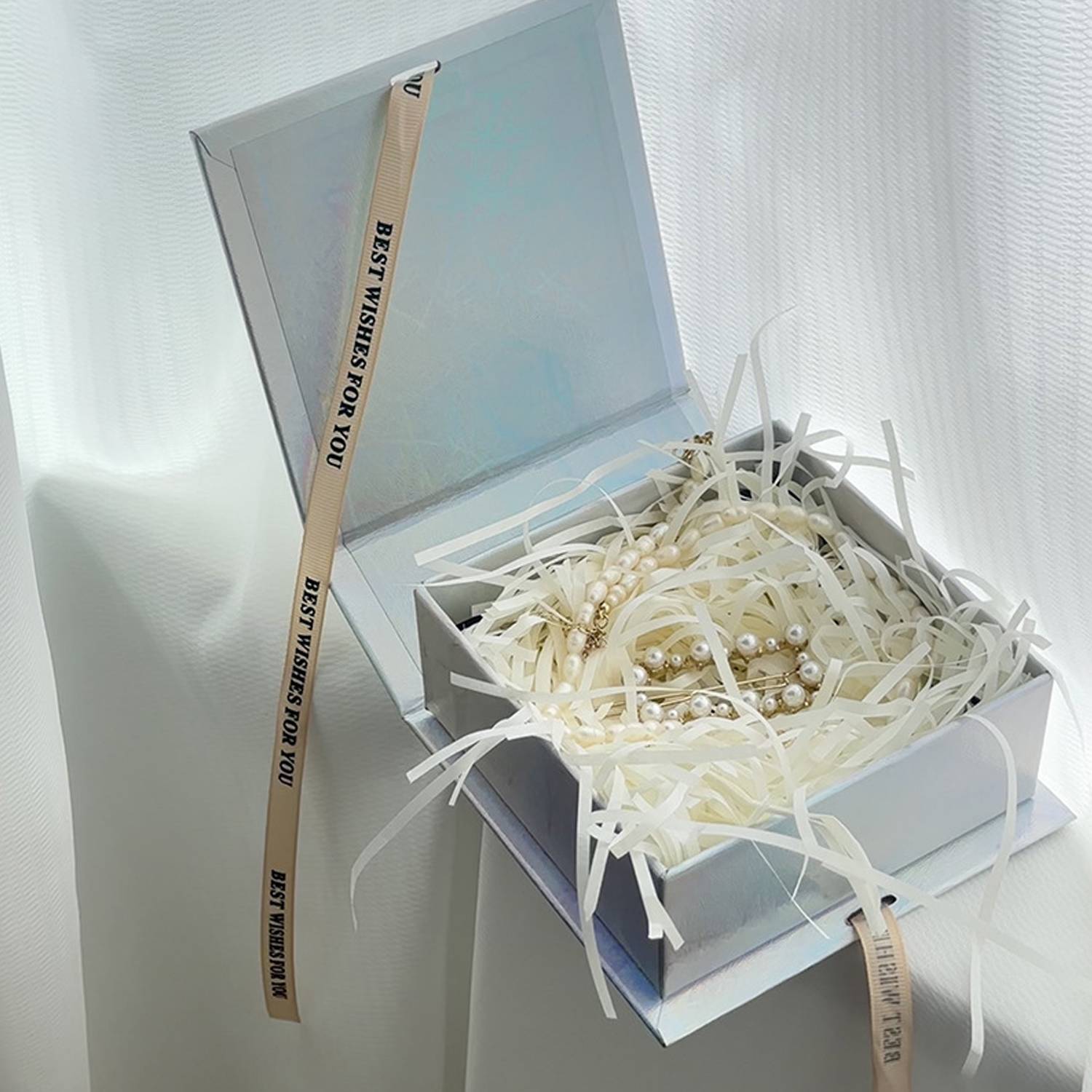 Metallic Silver Jewelry Gift Box 8