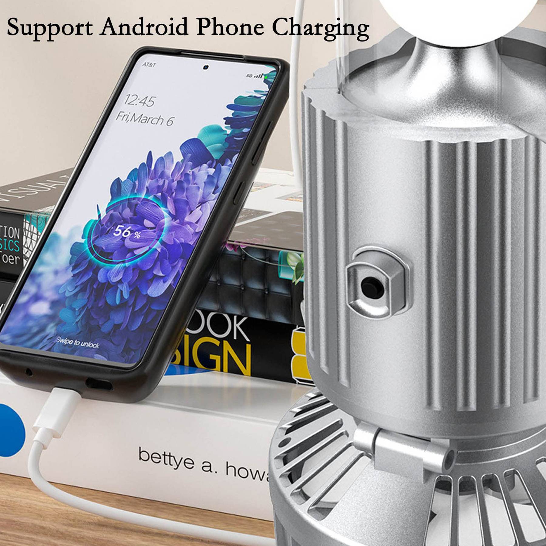 Solar & Battery Powered Camping Fan Lamp 3