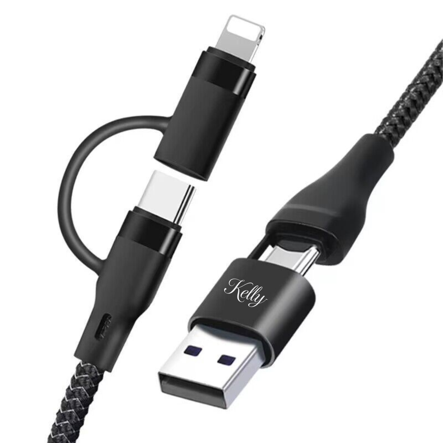 2-in-1 Dual Port Rapid Charging Cord