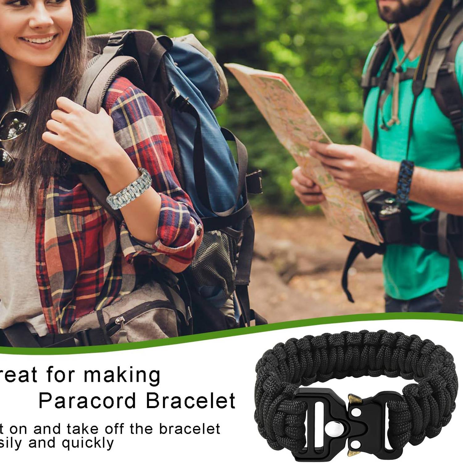Tactical Paracord Bracelets Buckle Hardware Accessories 2