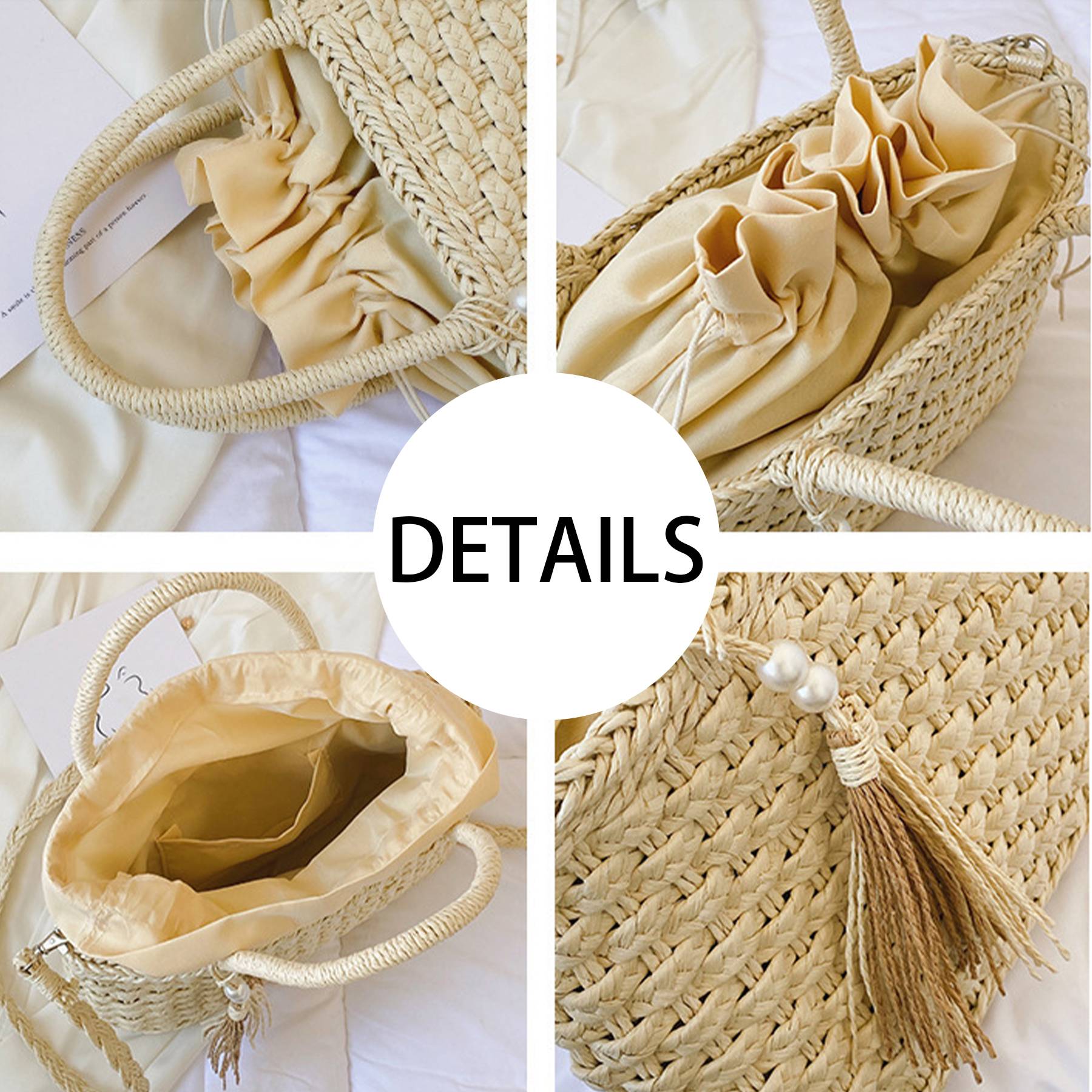 Jute Vintage hand-woven cross-body bag handbag 5