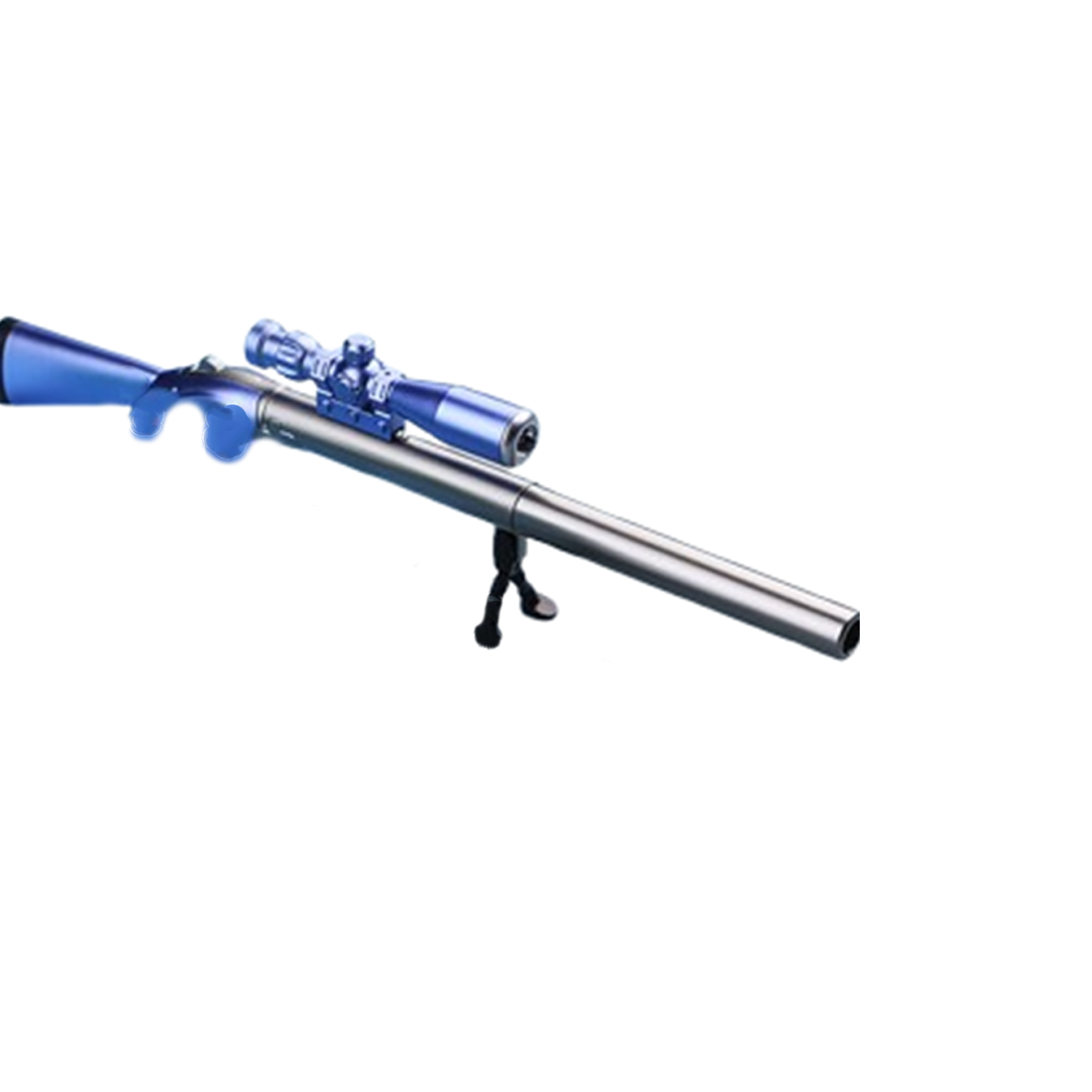 Sniper Rifle Black Gel Ink LED Light Pen 9