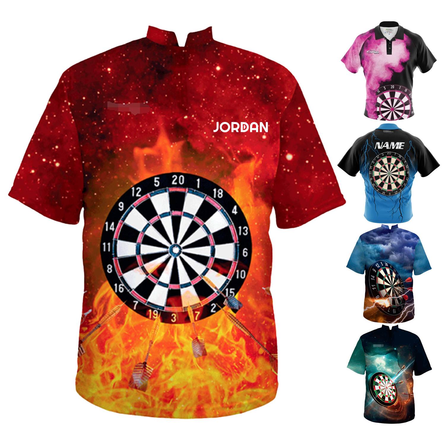 Sublimation printing custom men's short sleeved