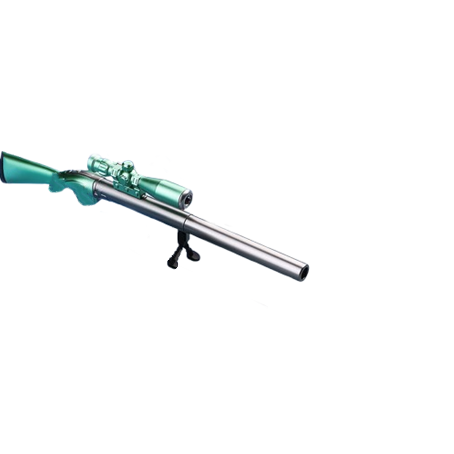 Sniper Rifle Black Gel Ink LED Light Pen 4