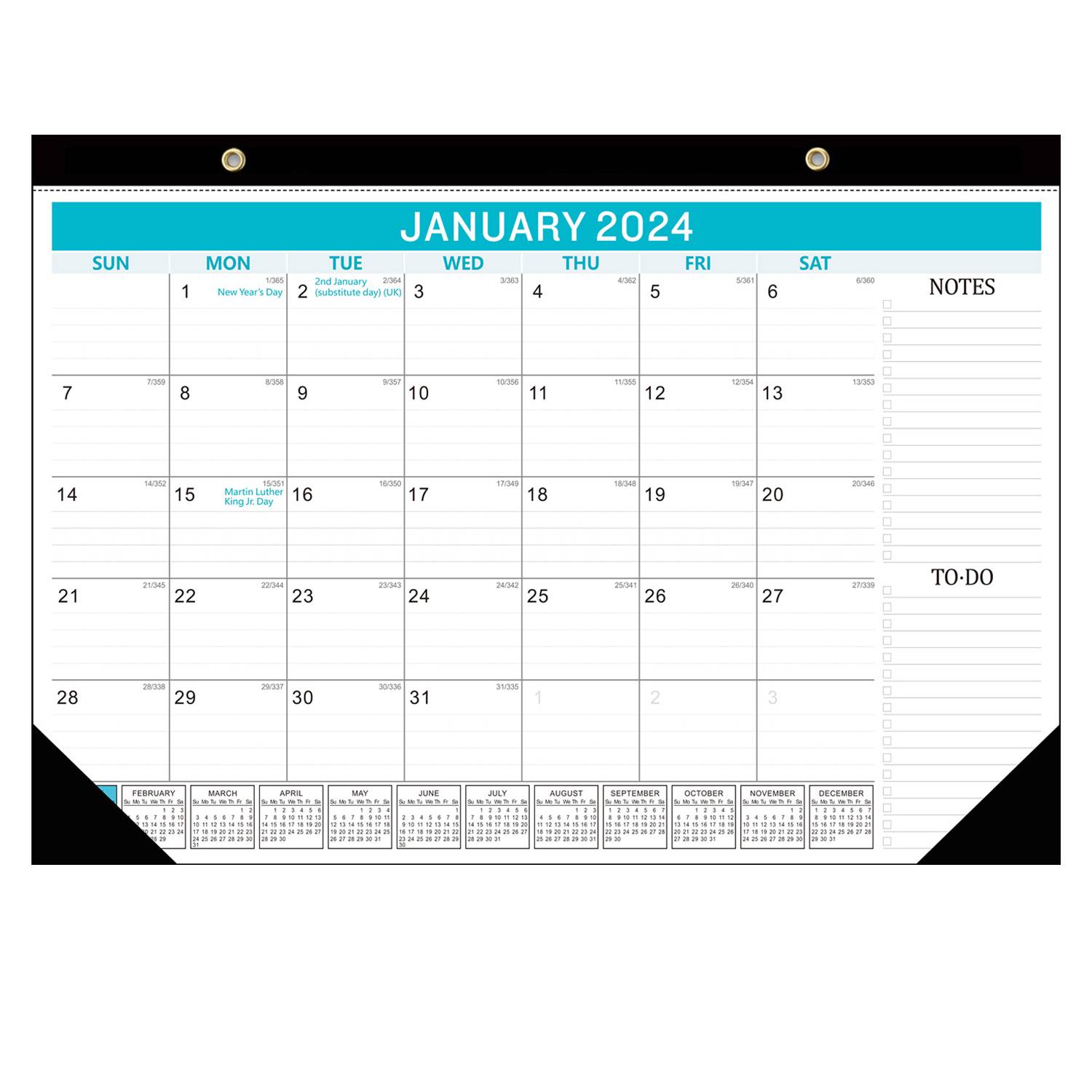 2024-2025 Wall Calendar 18 Months 9