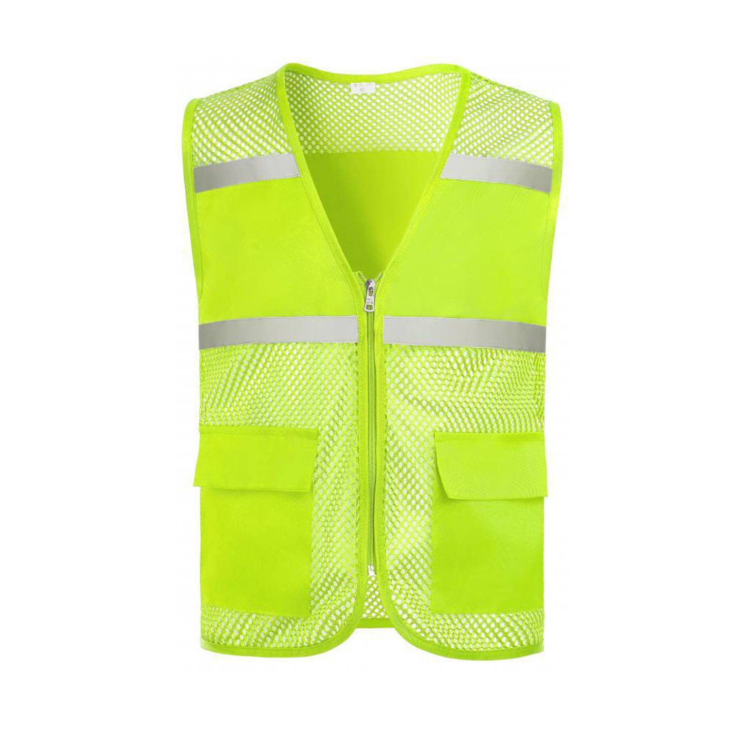 Hi Viz Reflective Polyester Mesh Safety Vest 1