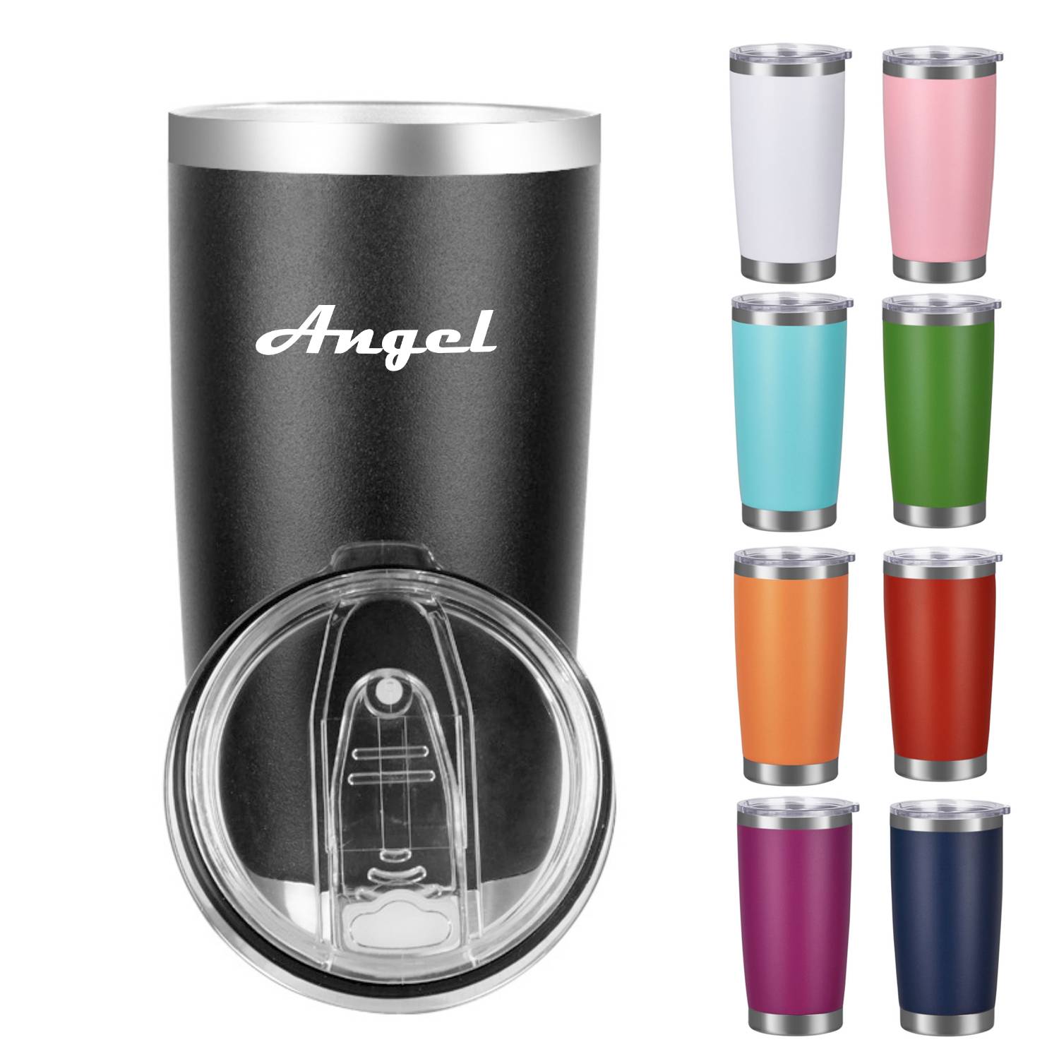 20 Oz Stainless Steel Car Cup With Lid
