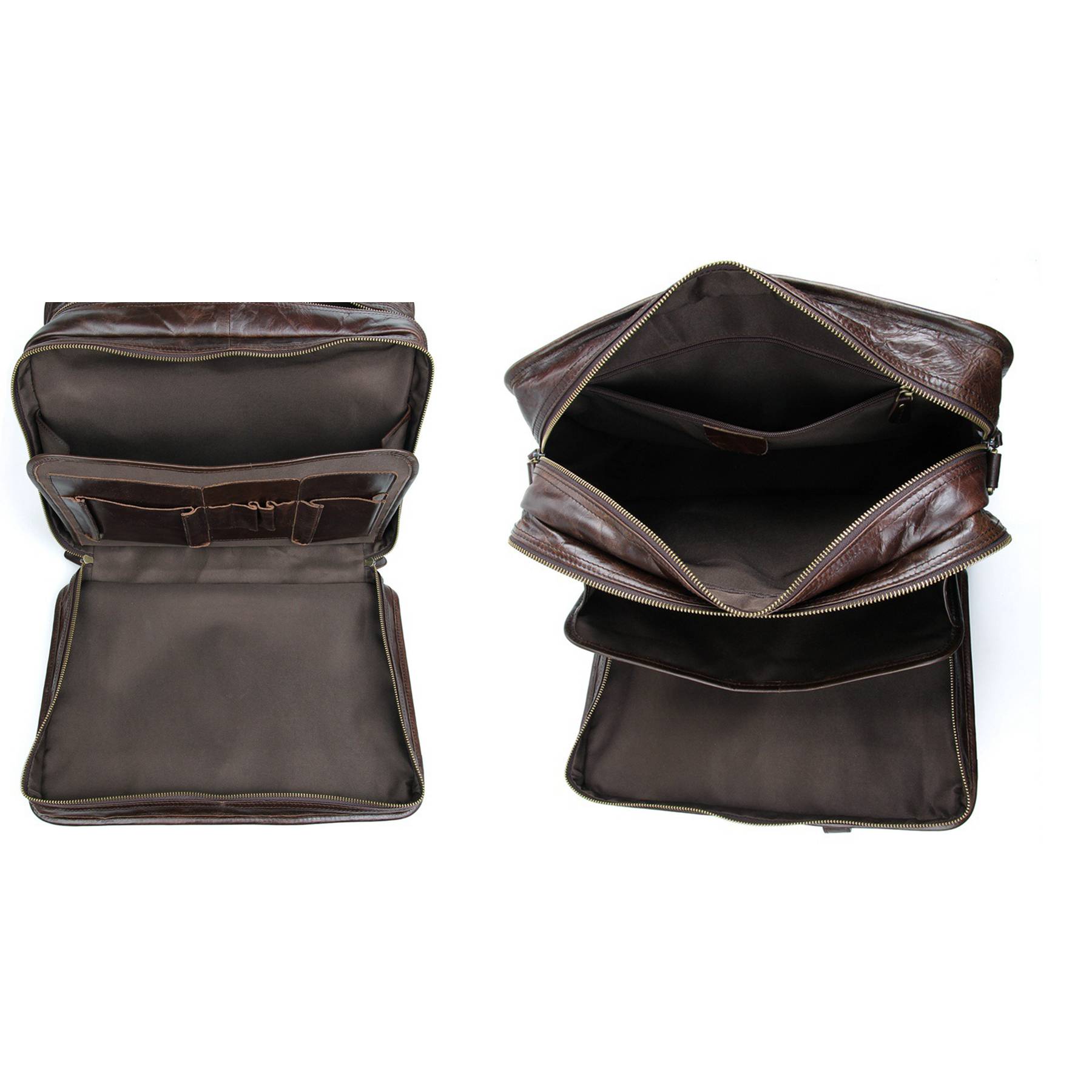 Leather Waterproof Briefcases Messenger bag for Men 4