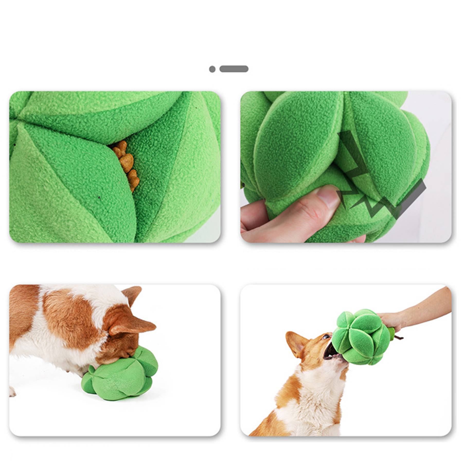 Polyester Creative Broccoli Leakage Food Toy 1
