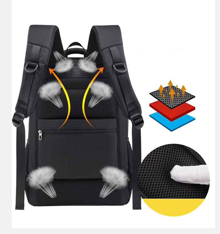 Slim Durable Canvas Laptop Backpack 9