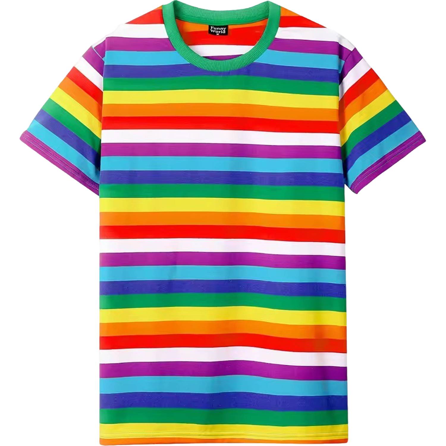 Striped Casual Short Sleeve Crew Neck T-Shirt 2