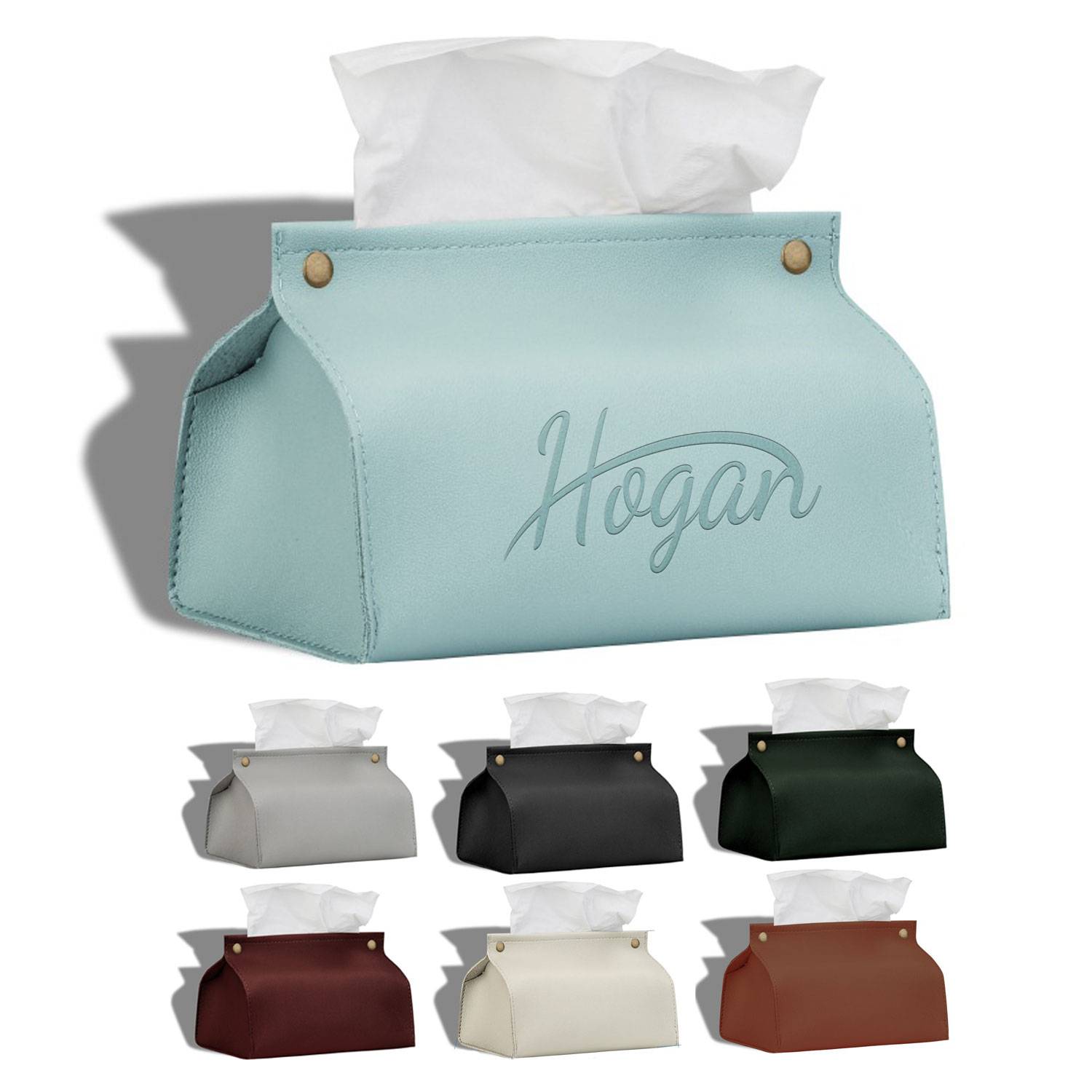 PU Paper Bag Facial Tissue Box Cover Holder