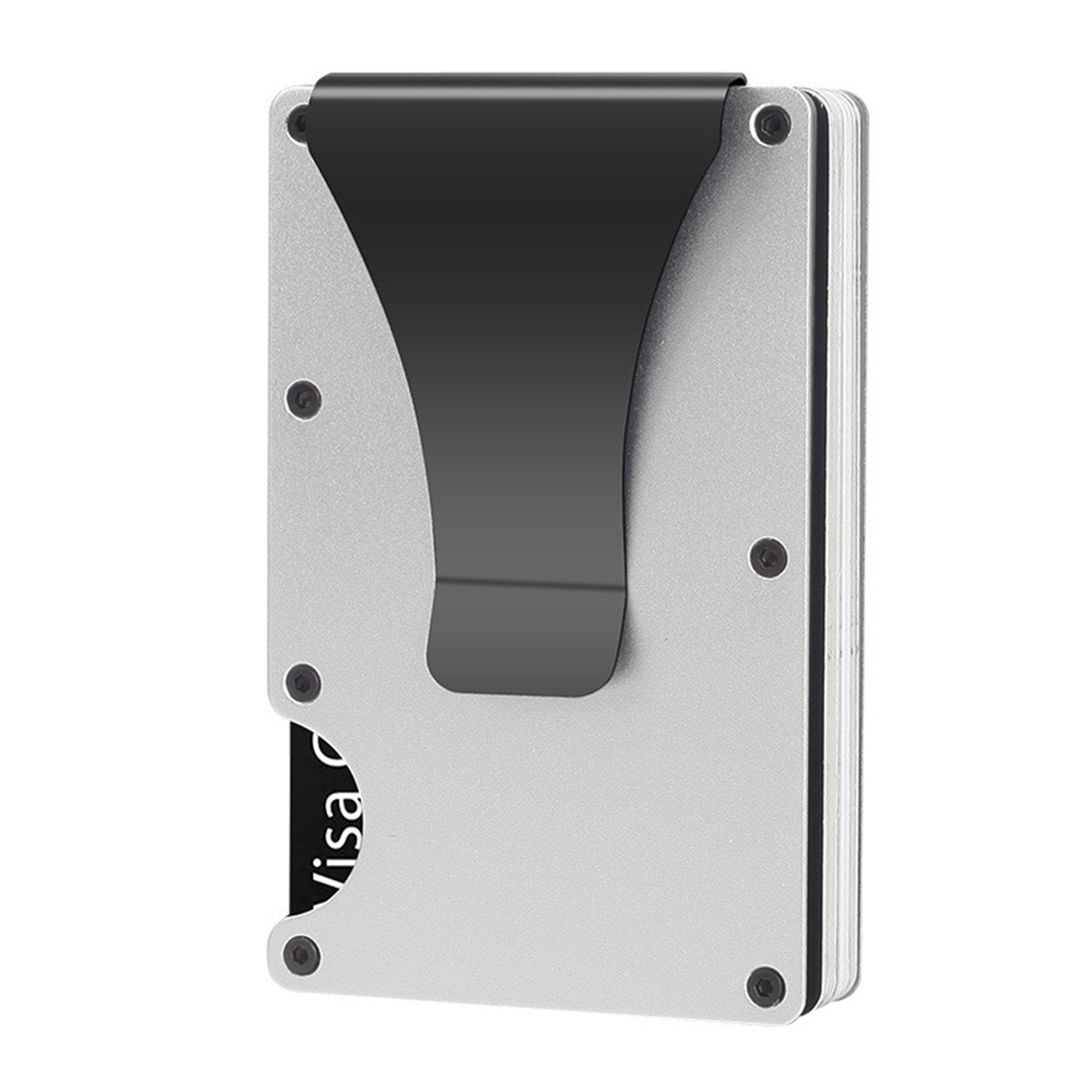 Slim Metal Wallet with Money clip 8