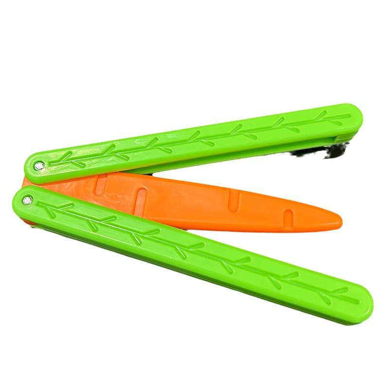 Foldable Butterfly Radish Knife Anxiety Stress Relief Toy 3