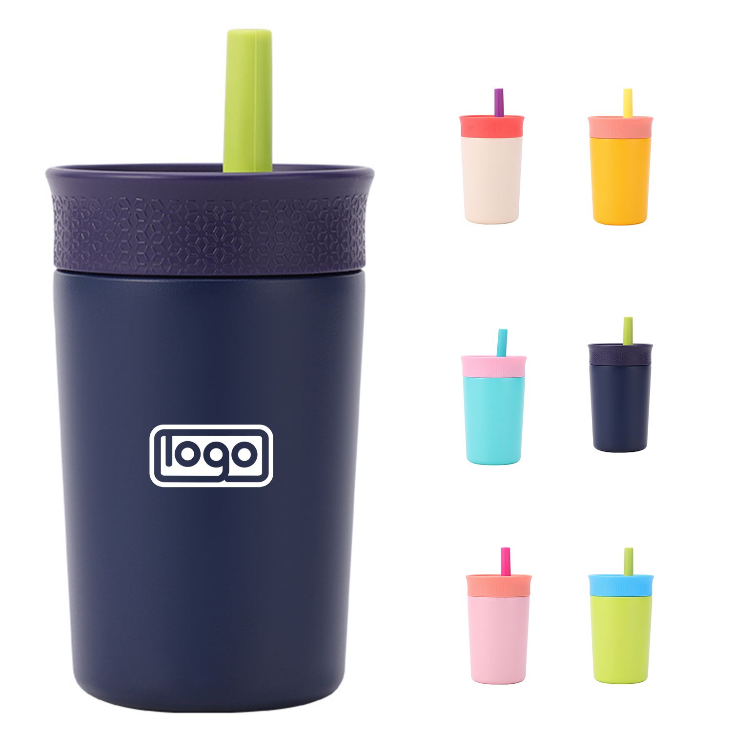 12oz Kids BPA Free Stainless Steel Insulated Tumbler w/Straw 11