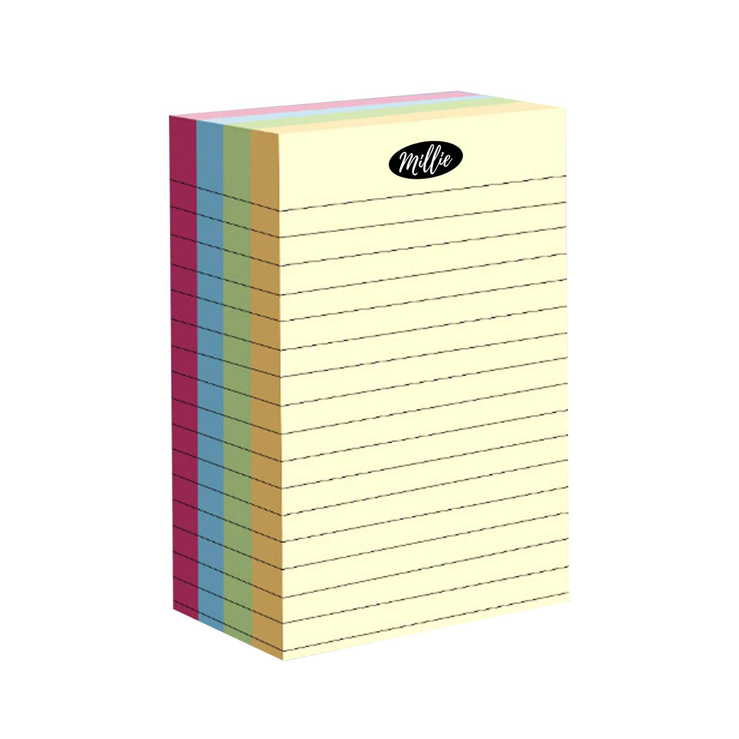 200pcs Assorted Colors Sticky Notes 4 x 6-Inch 3
