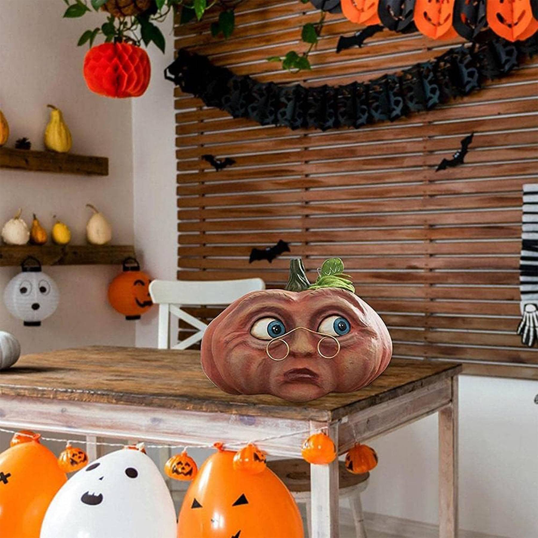 Halloween Resin pumpkin head ornament 7