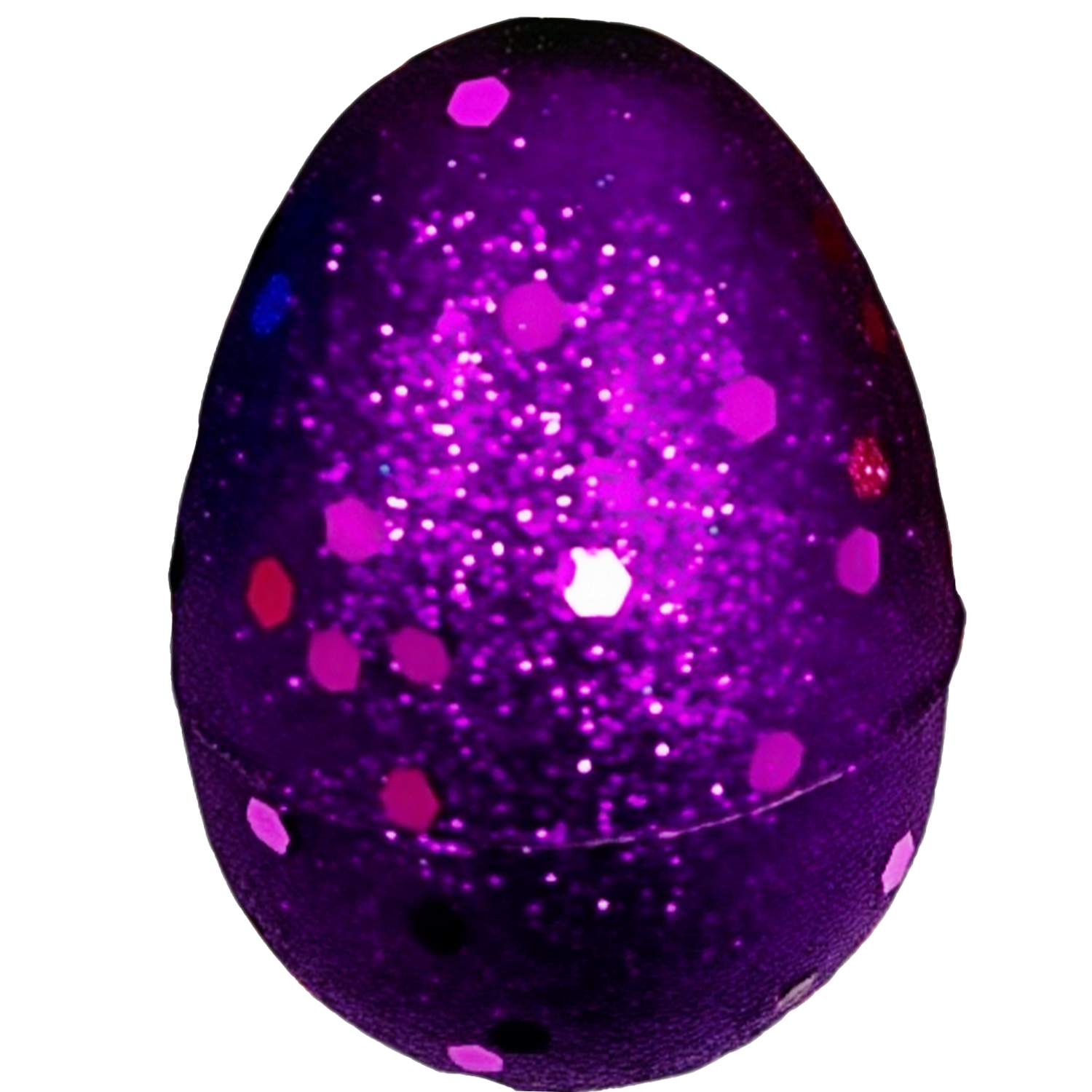 Glittered Fillable Plastic Easter Eggs 9