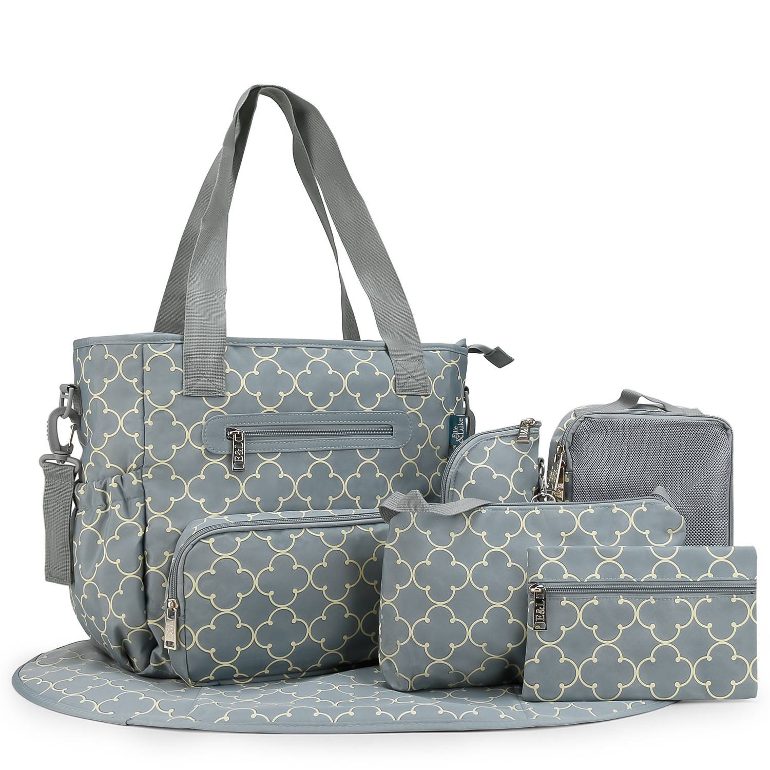 Polyester portable diaper tote bag set 9