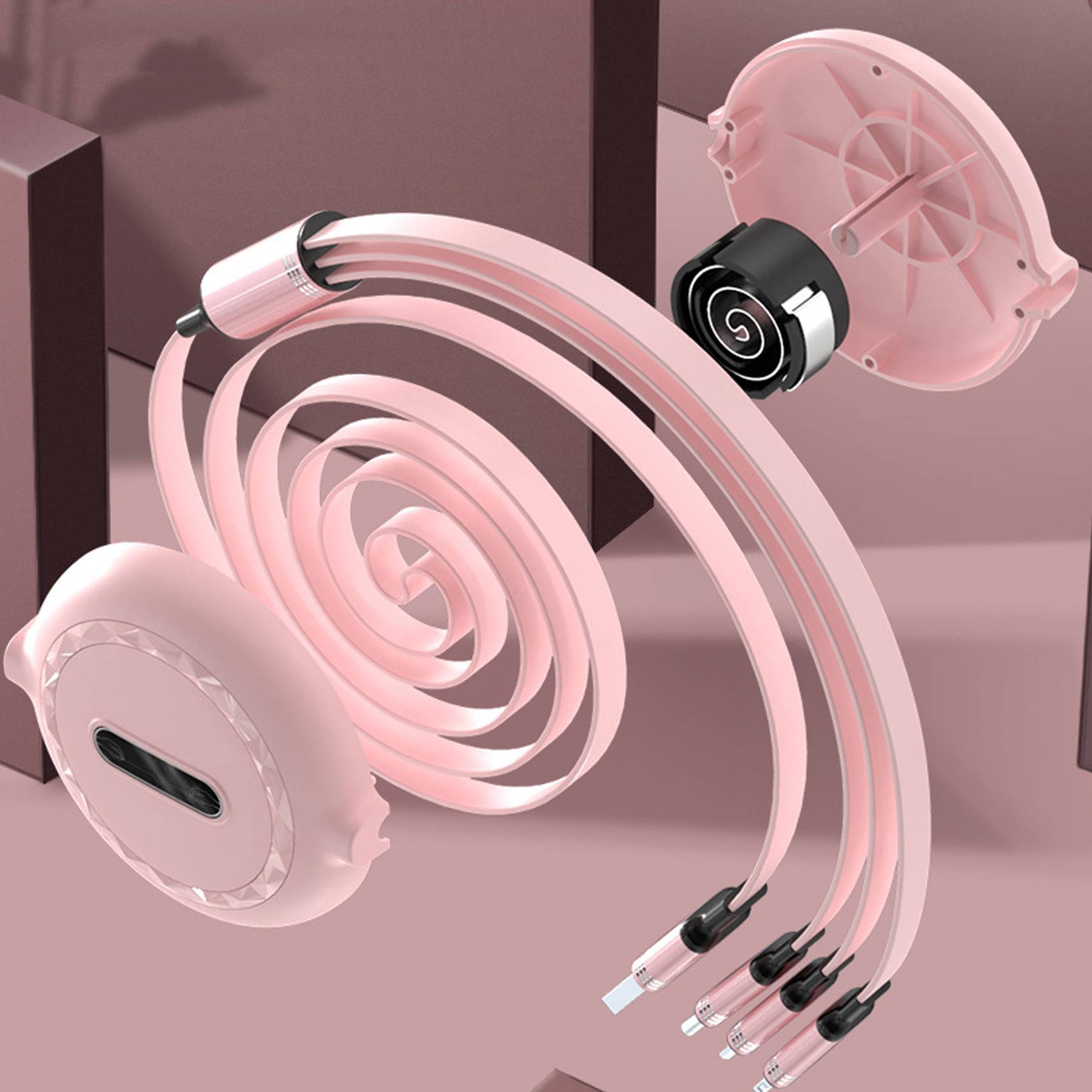 Telescopic 3 in 1 Charging Data Cable 4