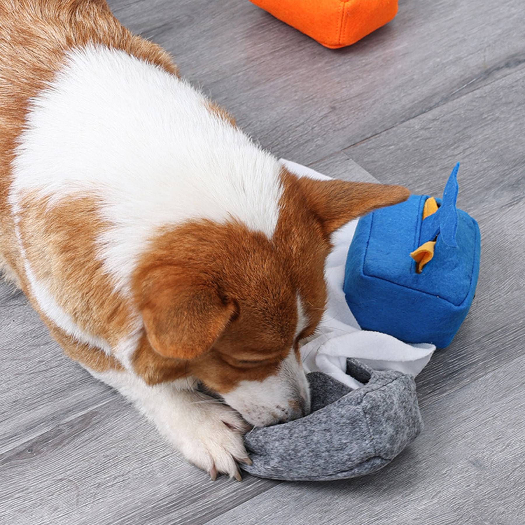 Polyester Hide and Seek Puzzle Plush Burrow Dog Toys 5