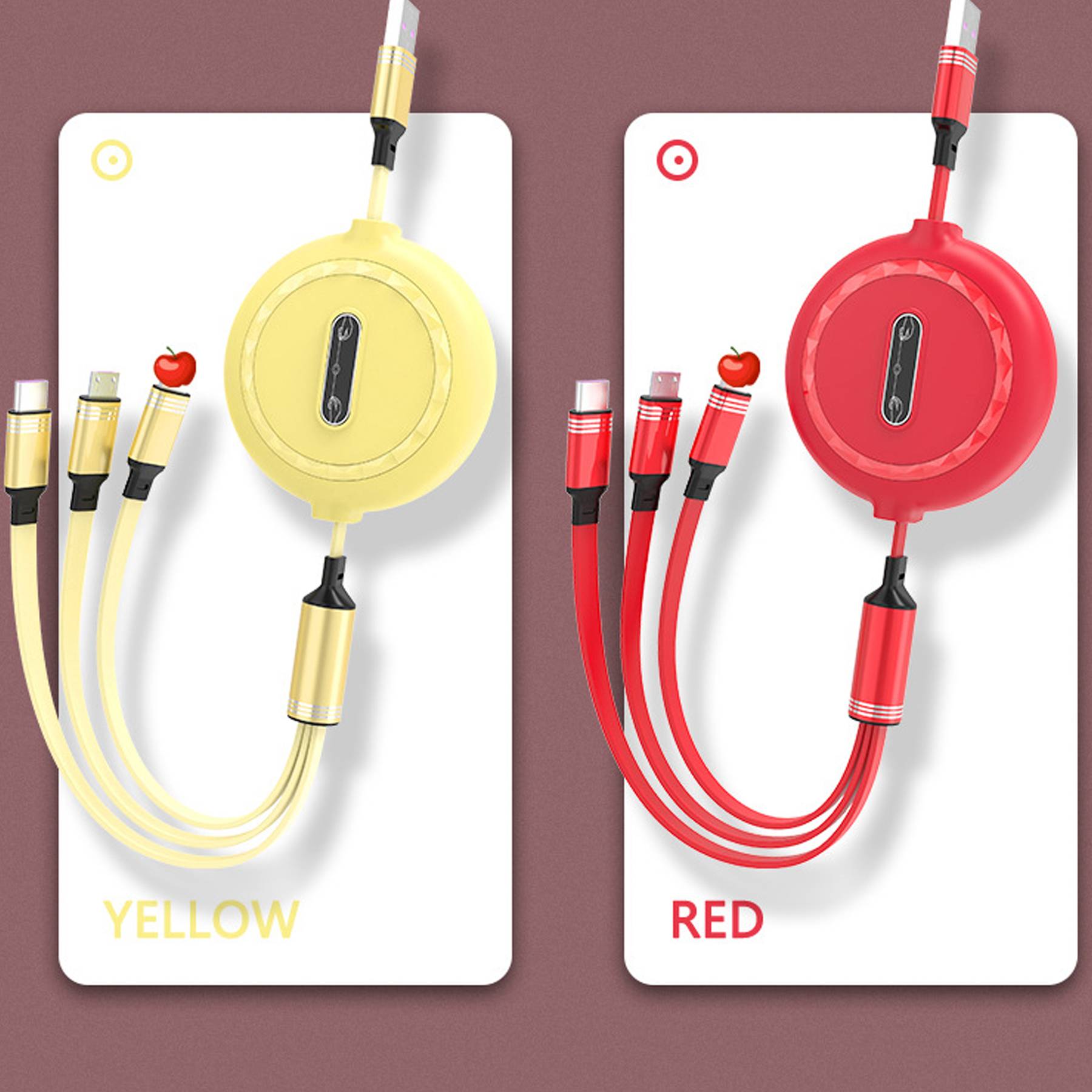 Telescopic 3 in 1 Charging Data Cable 3