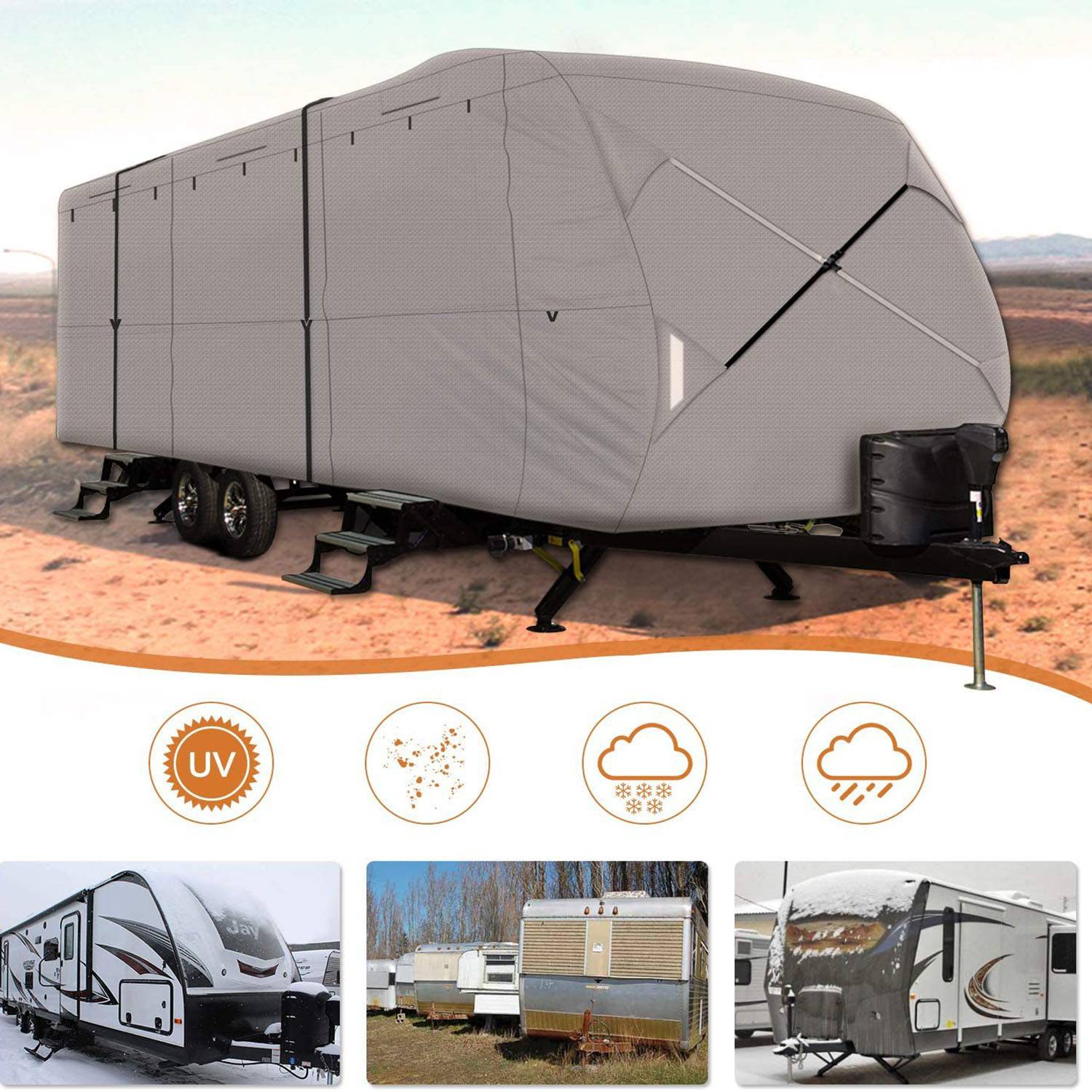 Upgraded Easy Setup Travel Trailer Cover 3
